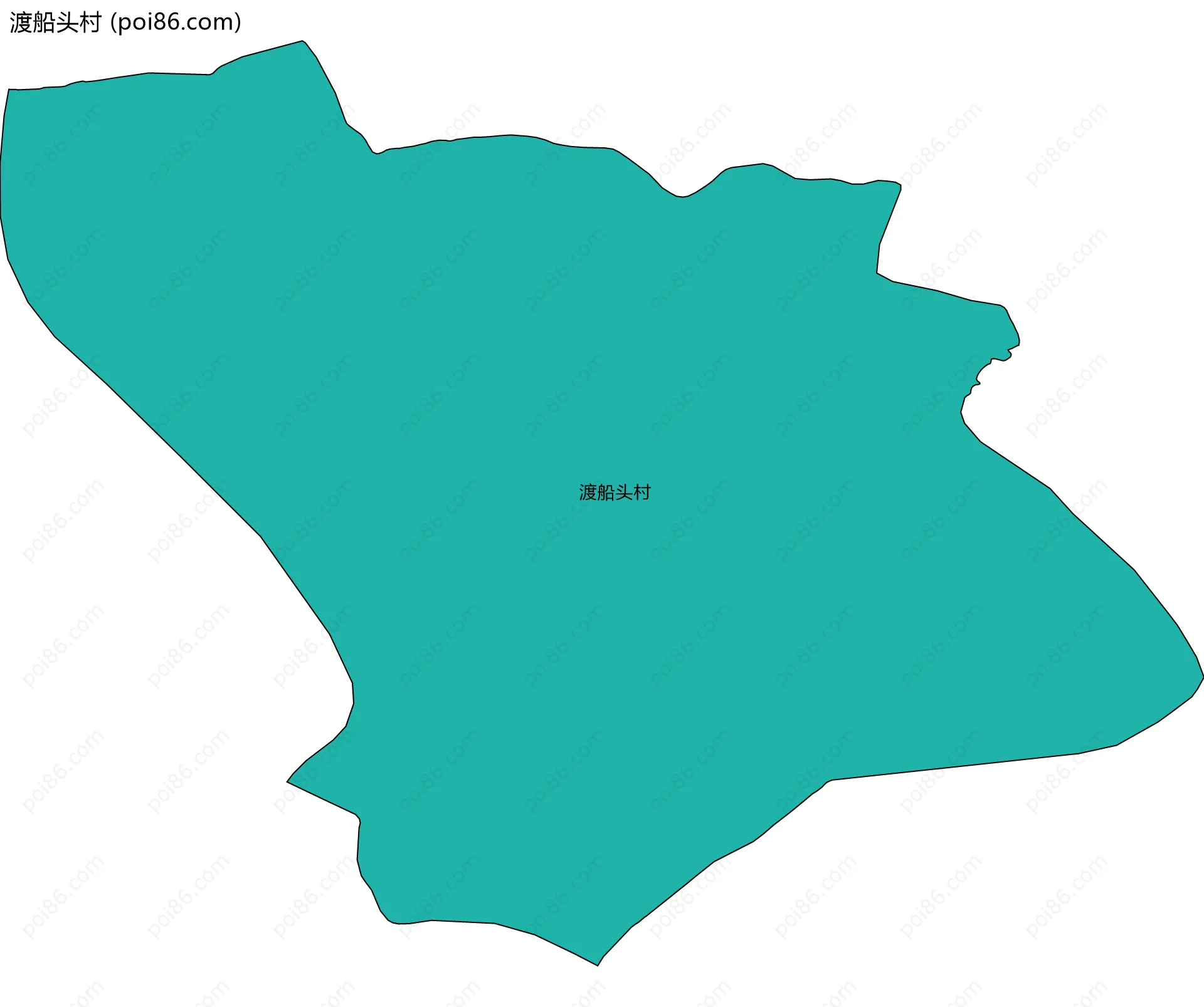 渡船头村边界地图