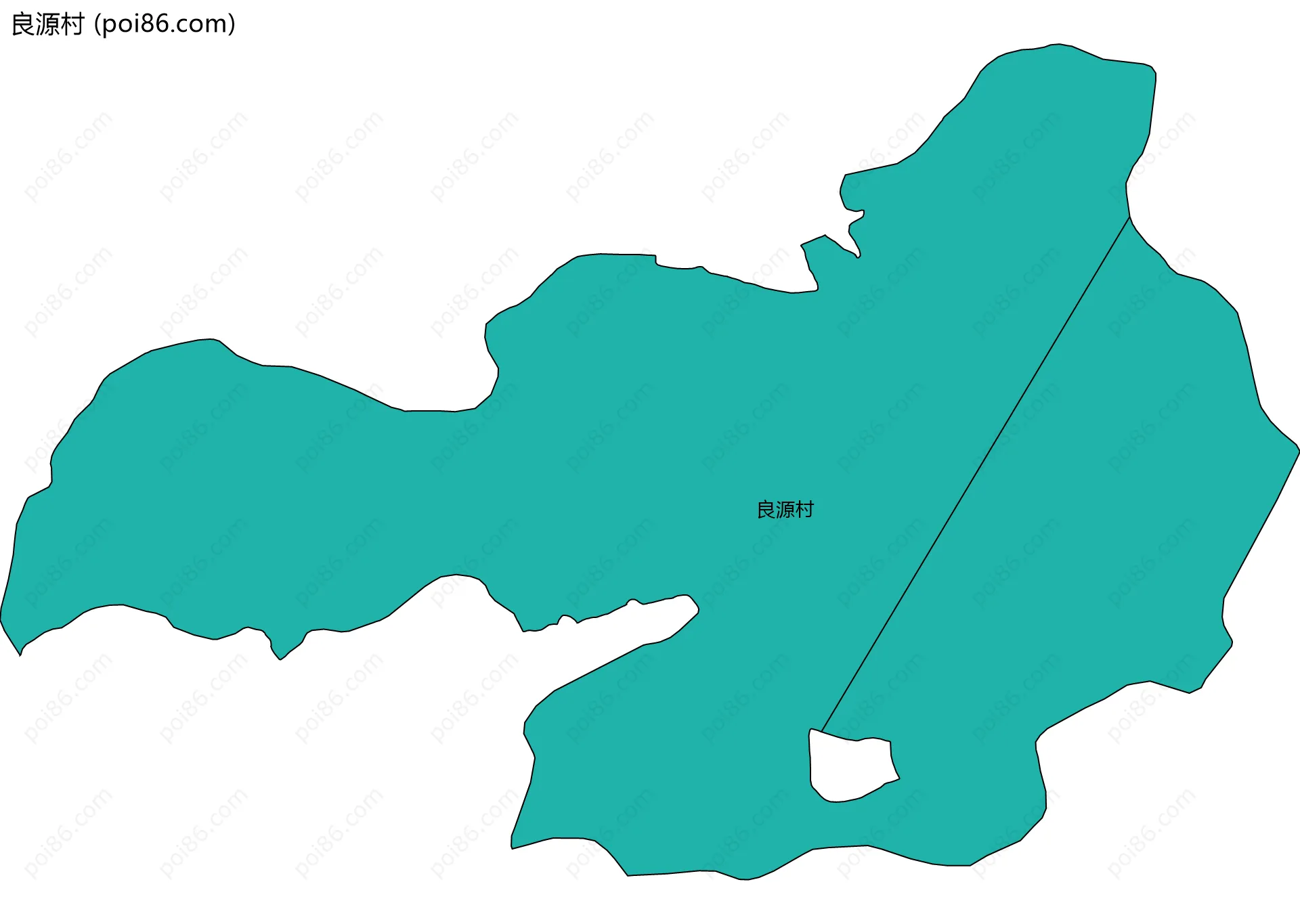 良源村边界地图