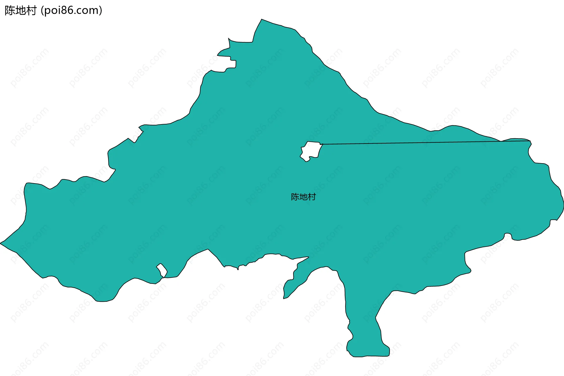 陈地村边界地图
