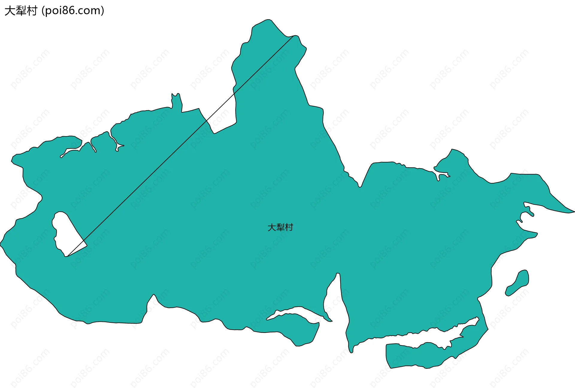大犁村边界地图