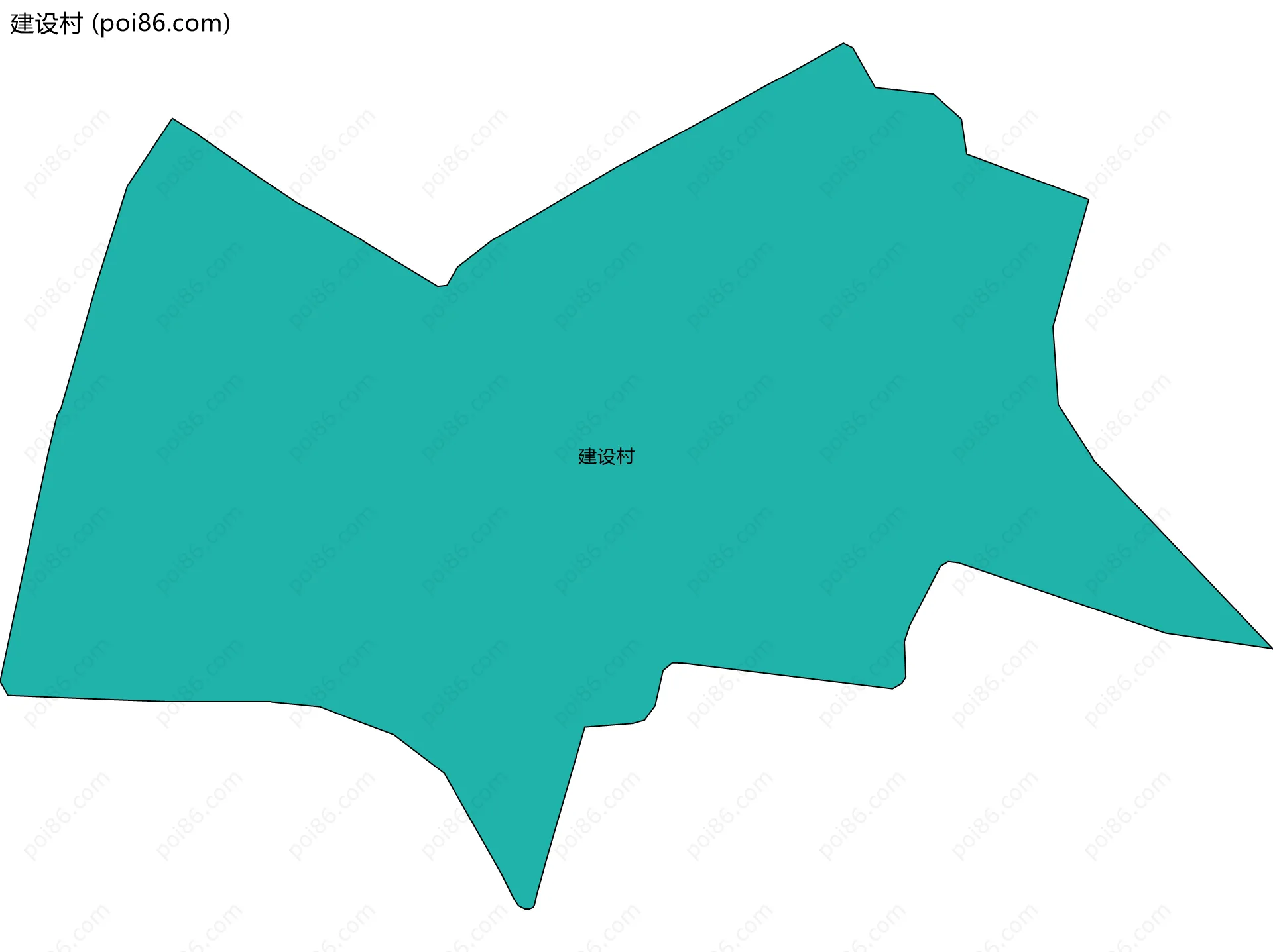 建设村边界地图