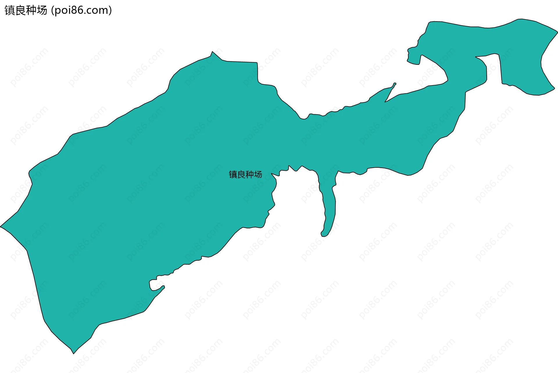 镇良种场边界地图