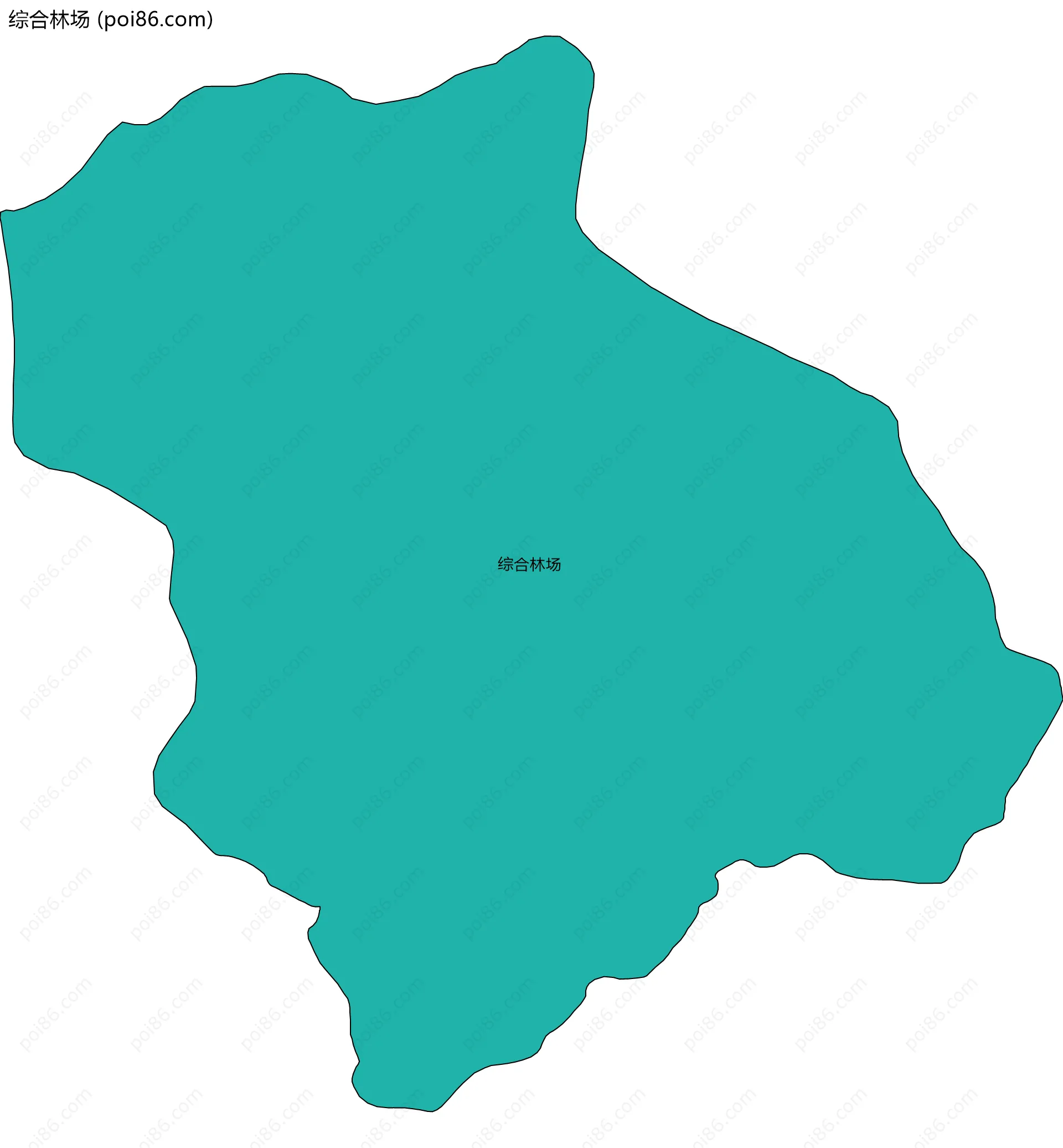 综合林场边界地图