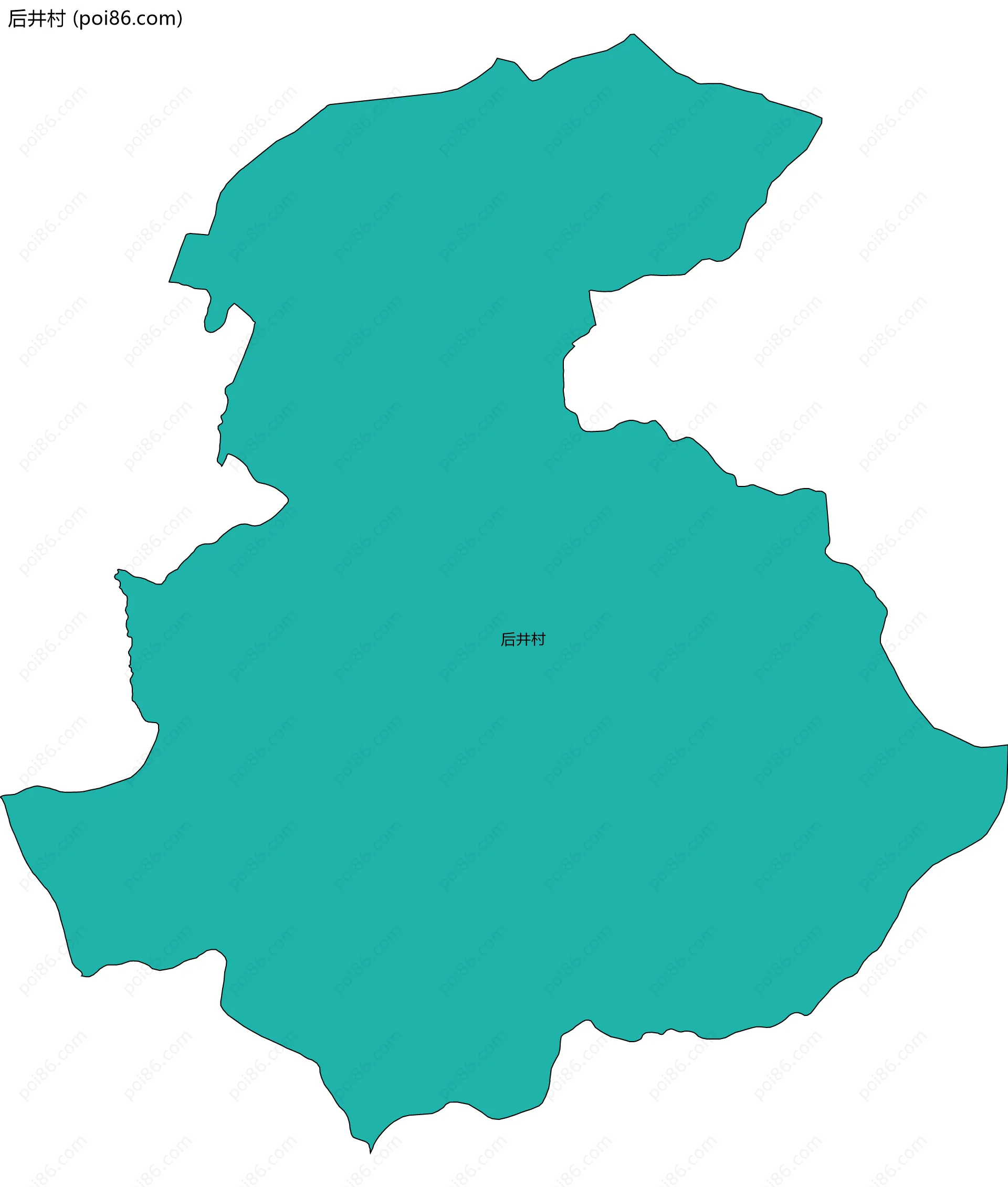 后井村边界地图
