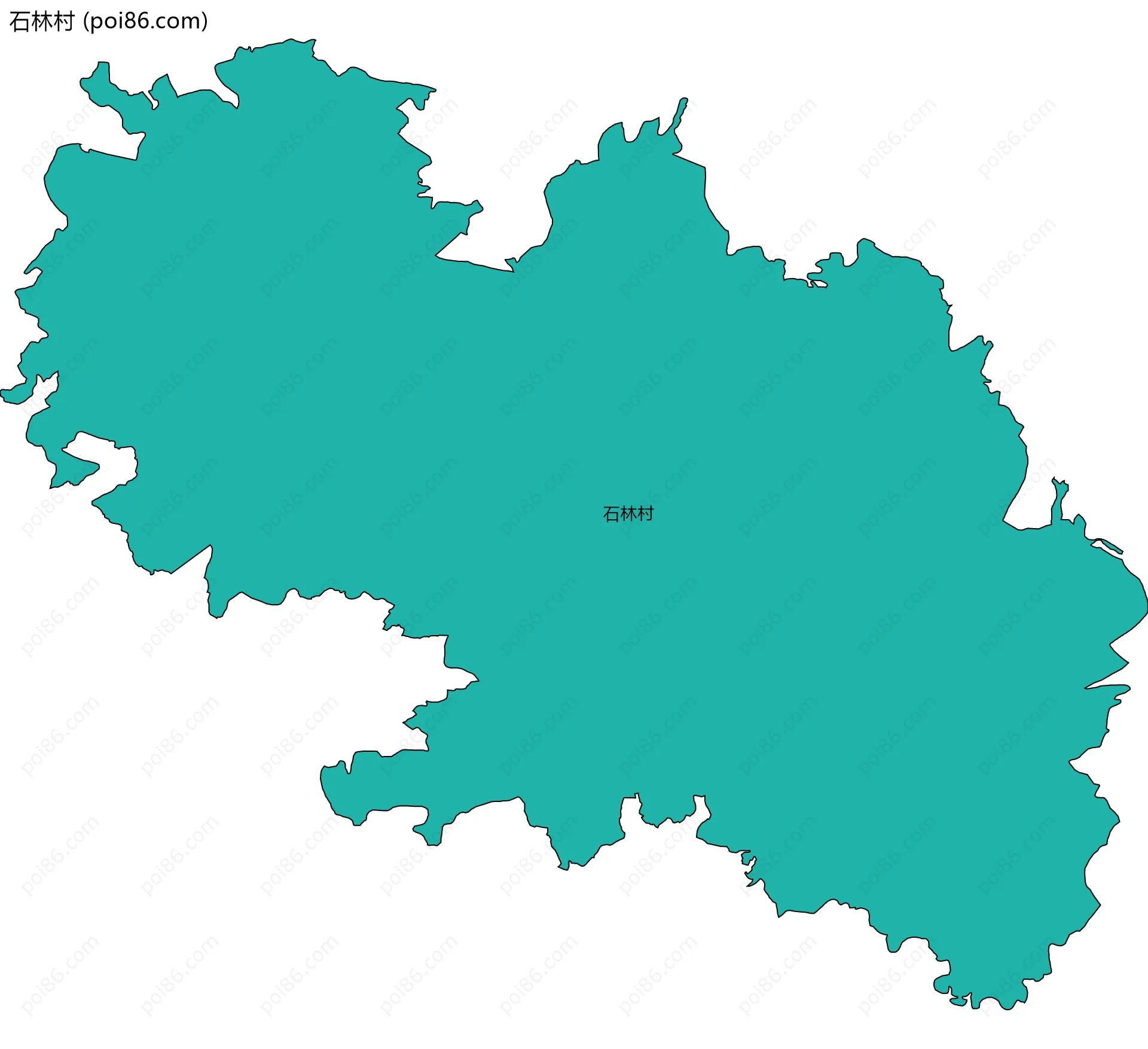 石林村边界地图