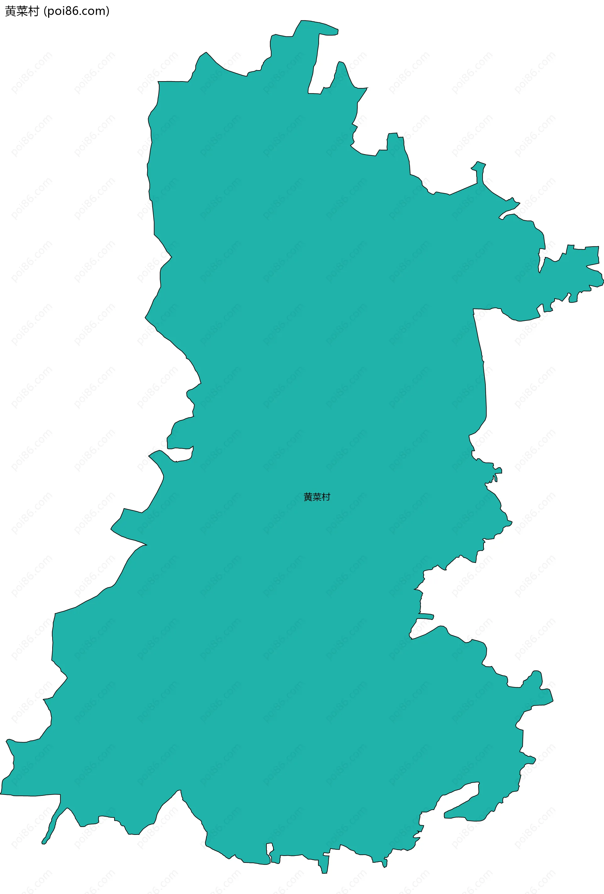 黄菜村边界地图