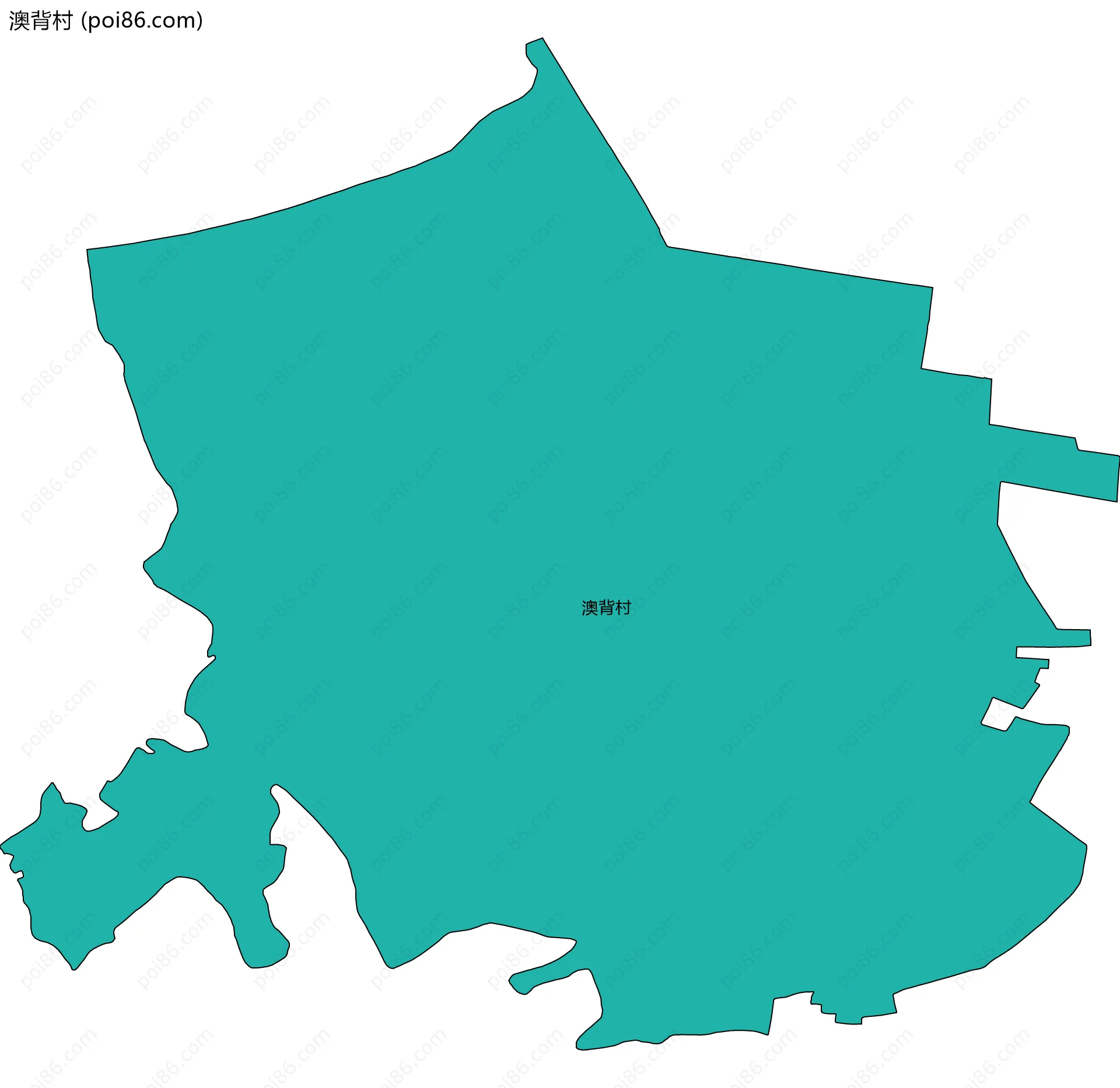 澳背村边界地图
