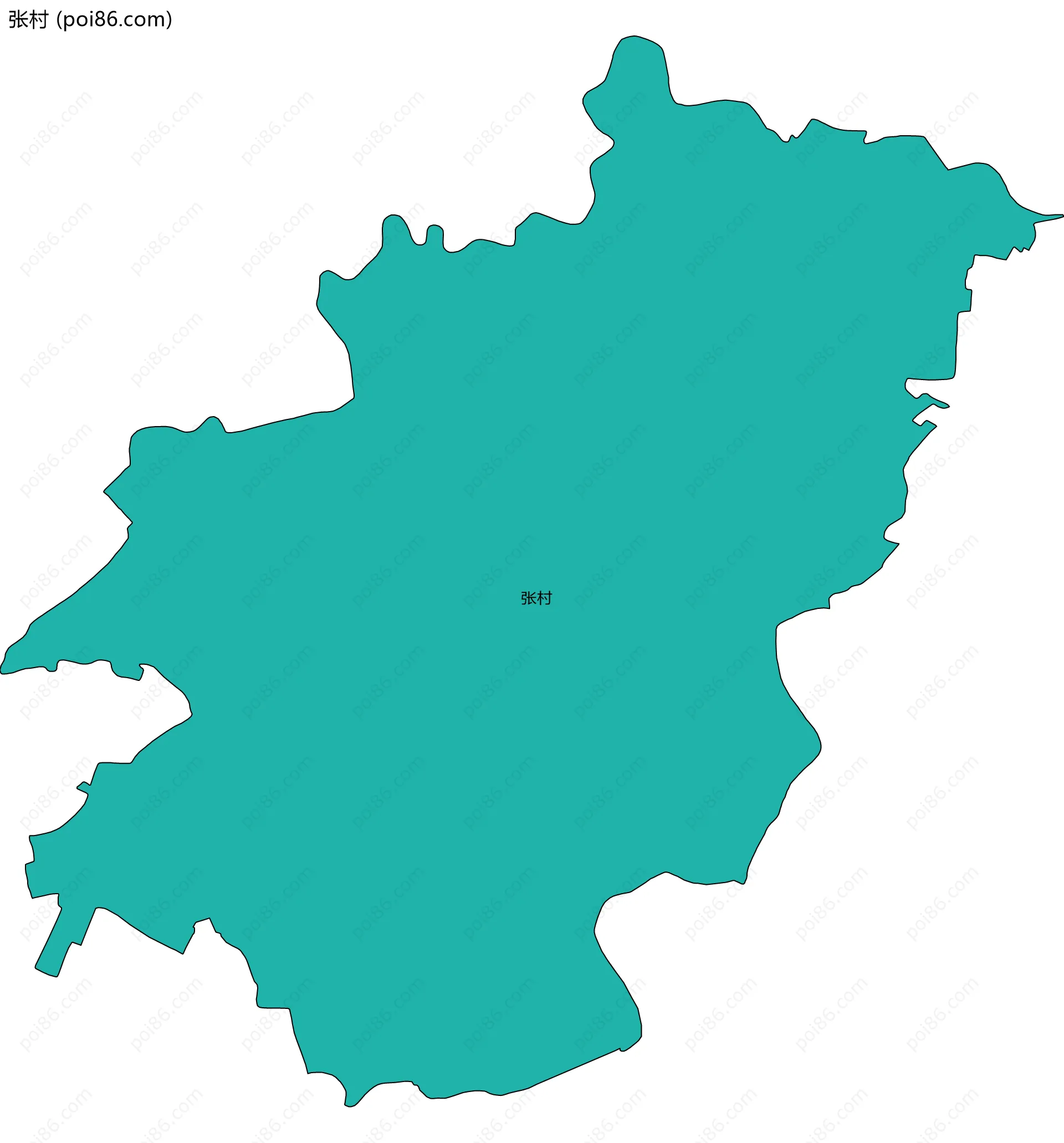 张村边界地图