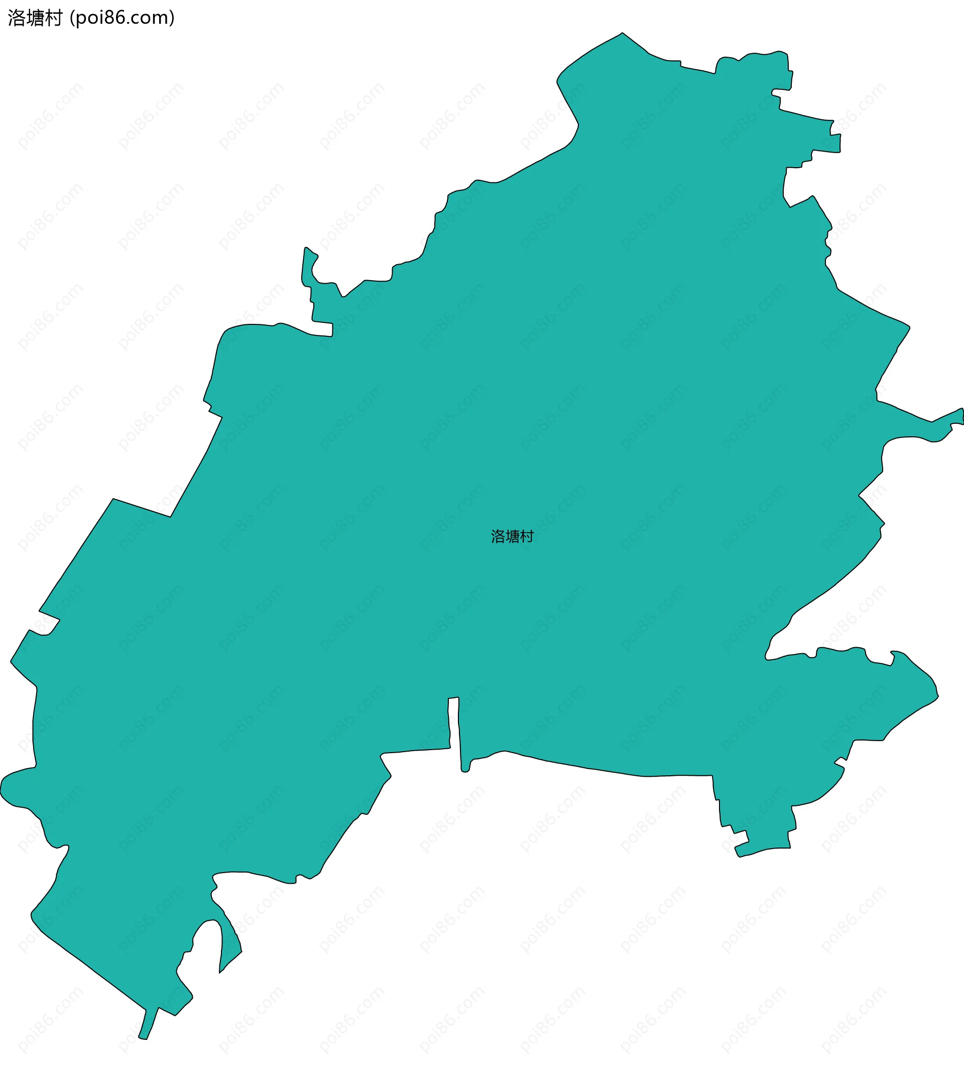 洛塘村边界地图