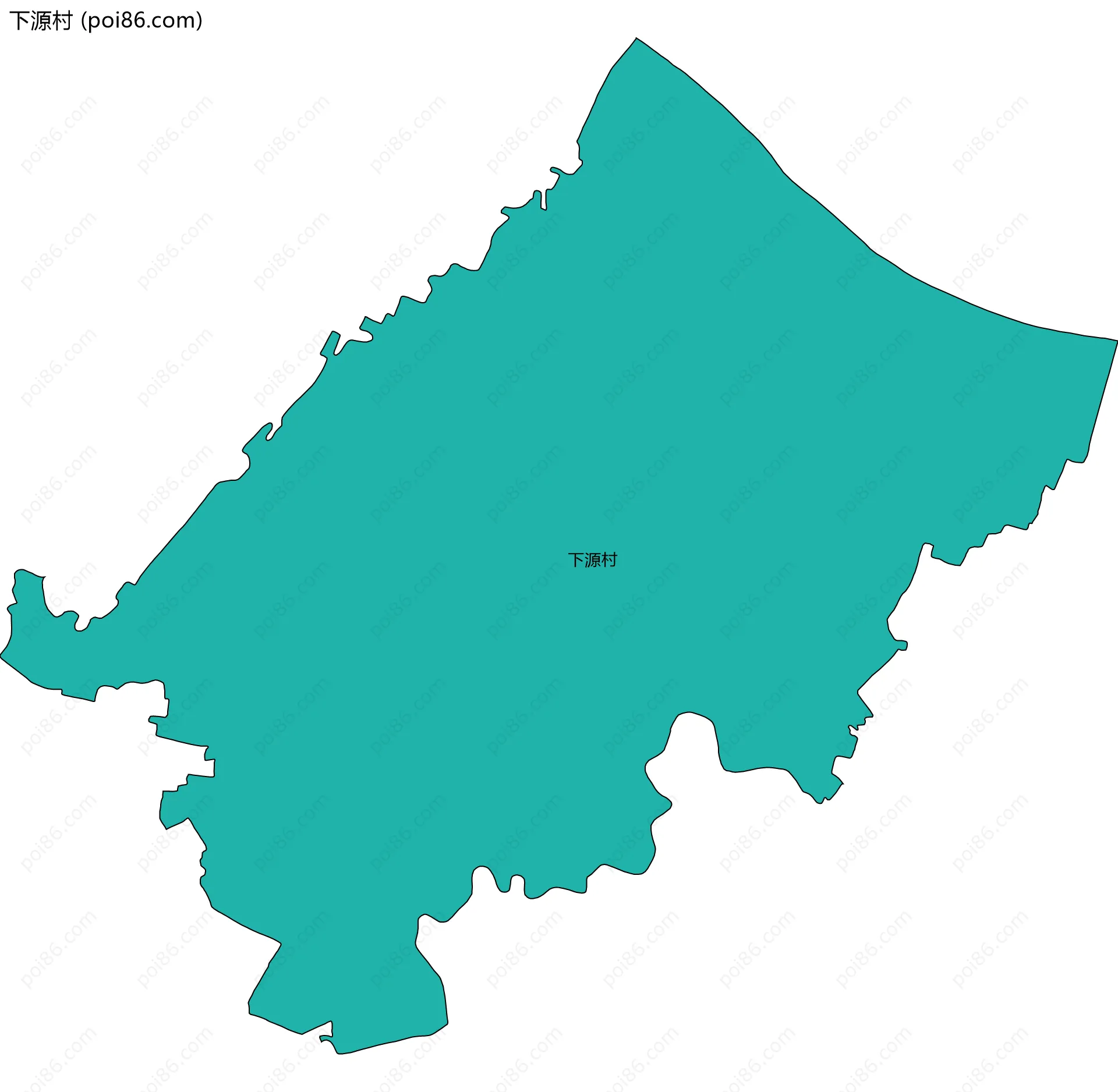 下源村边界地图