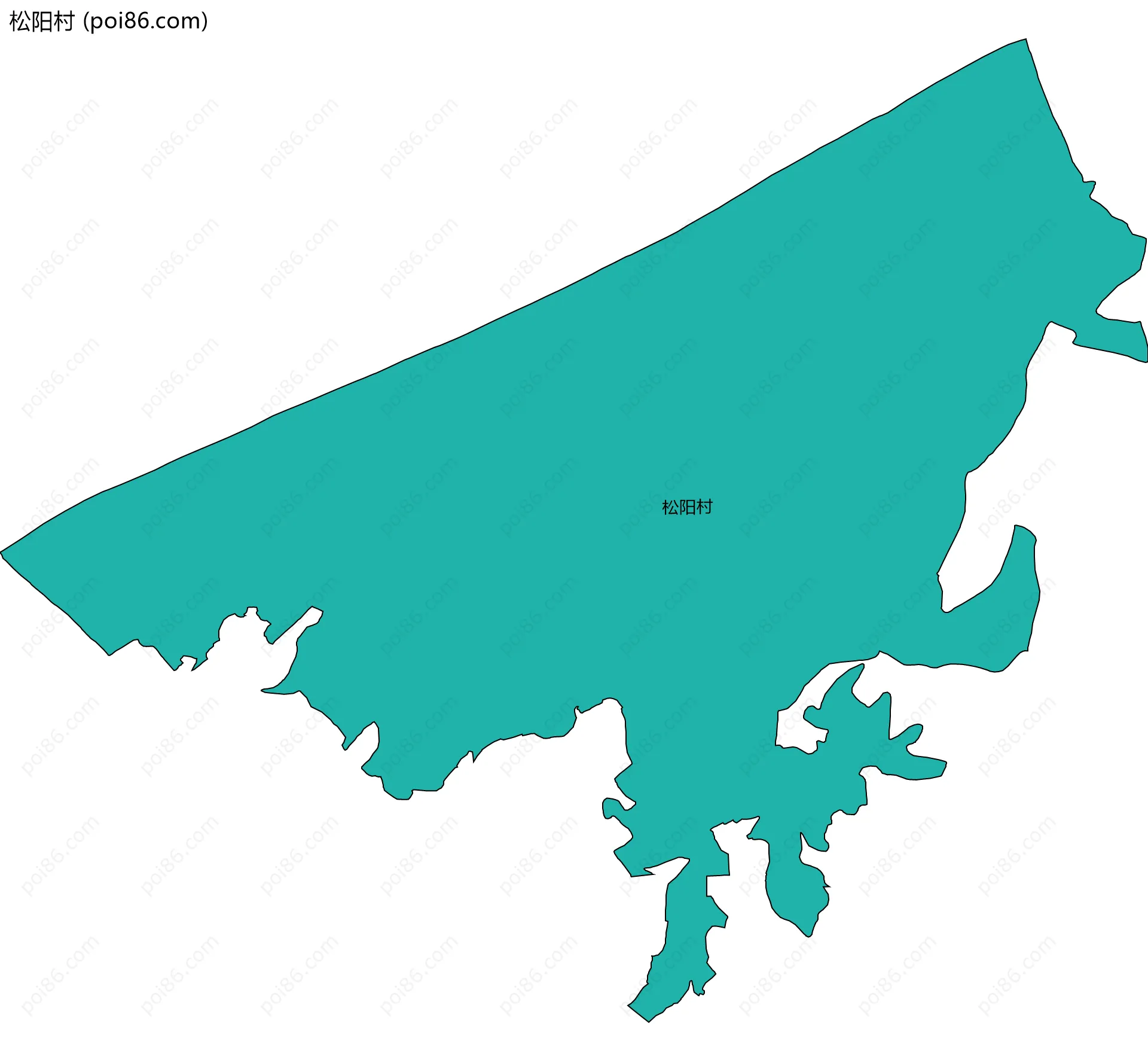 松阳村边界地图