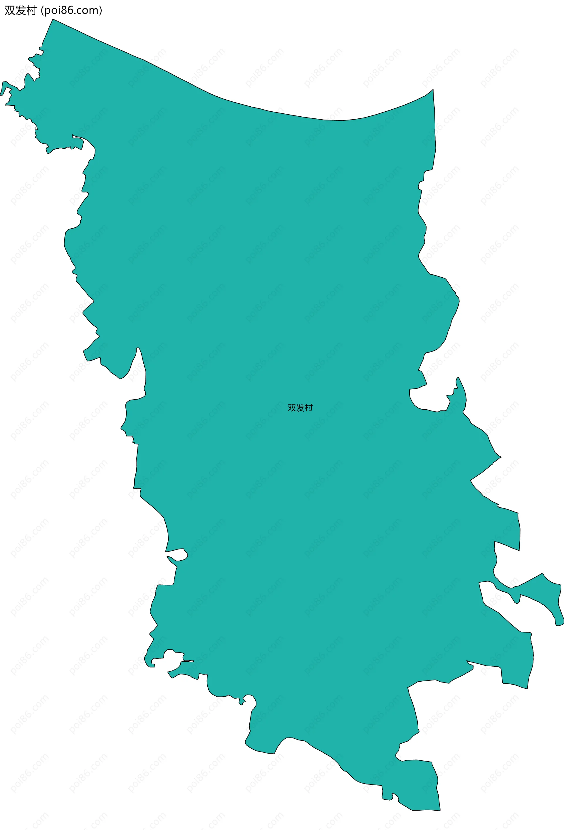 双发村边界地图