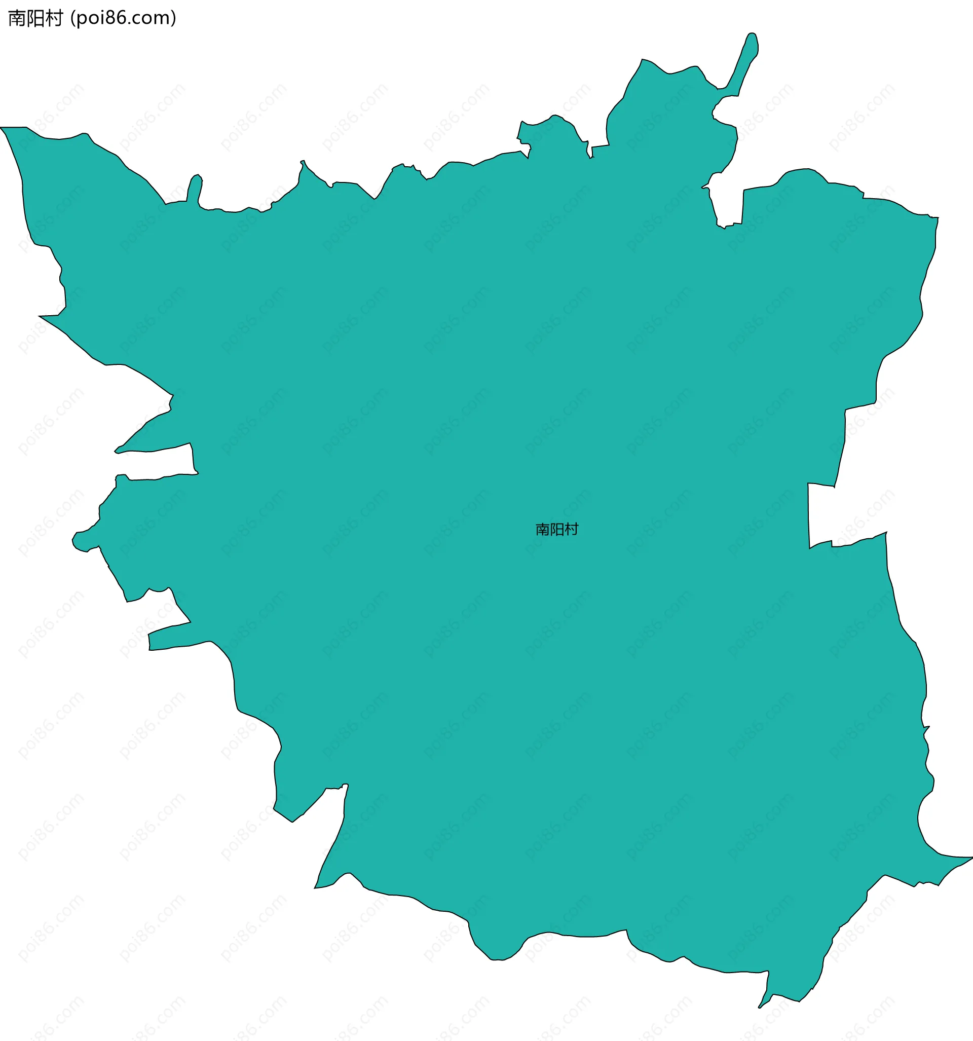 南阳村边界地图