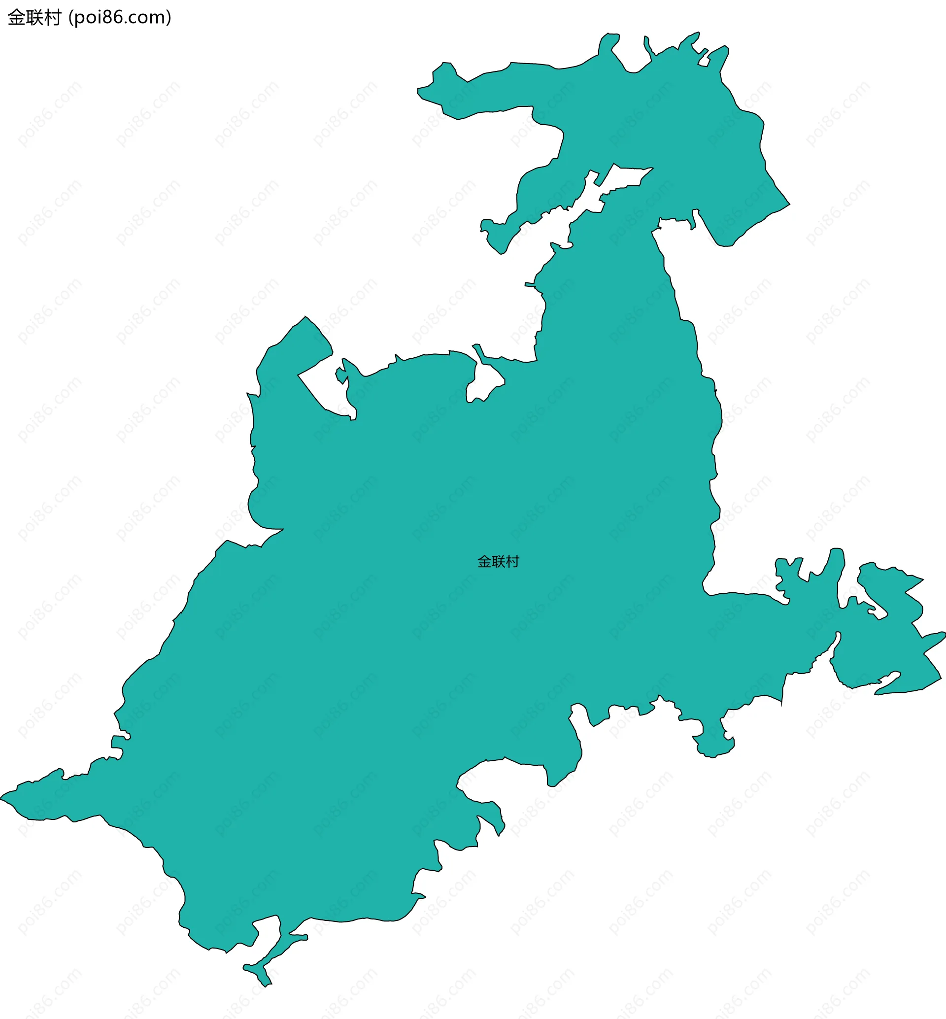 金联村边界地图