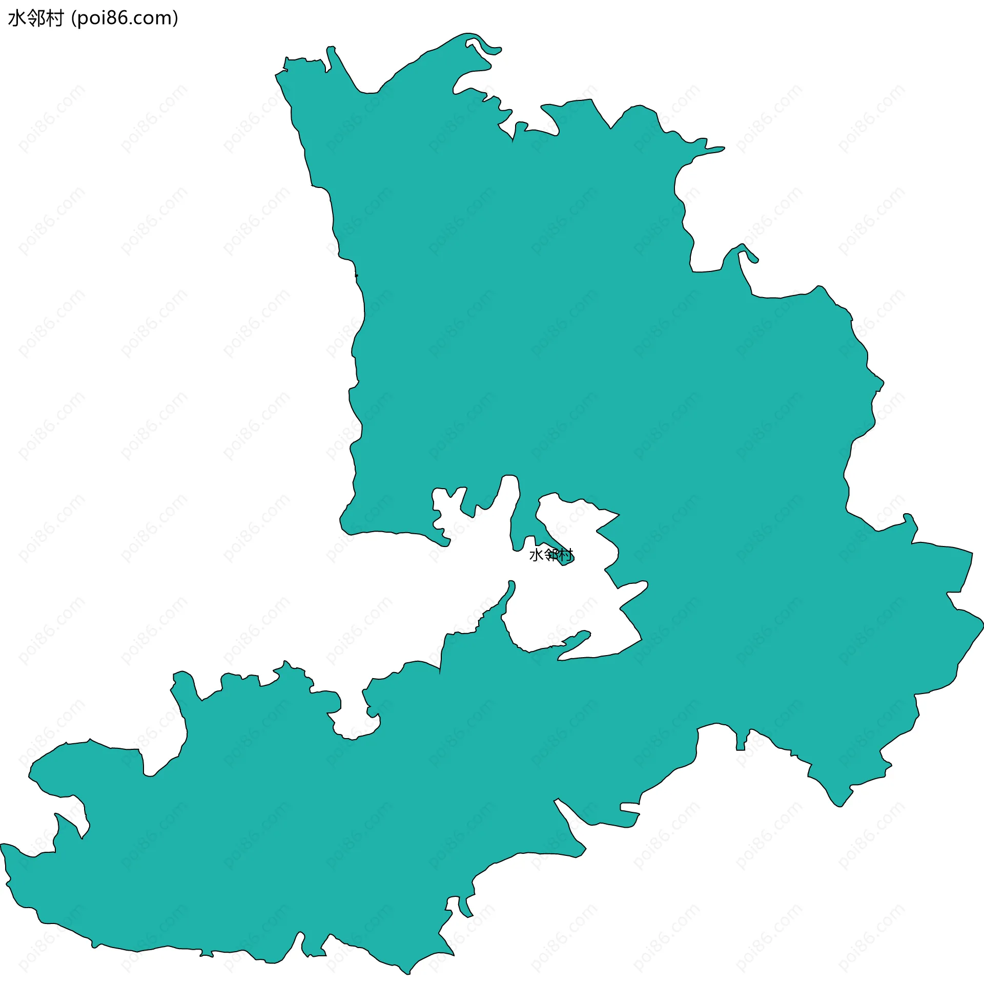 水邻村边界地图