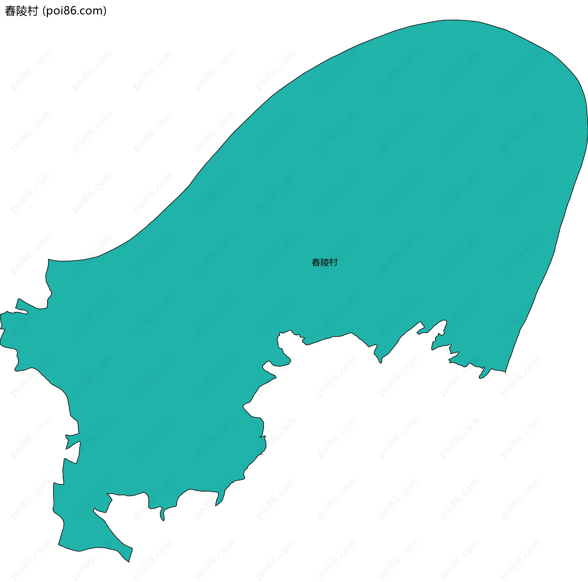 舂陵村边界地图