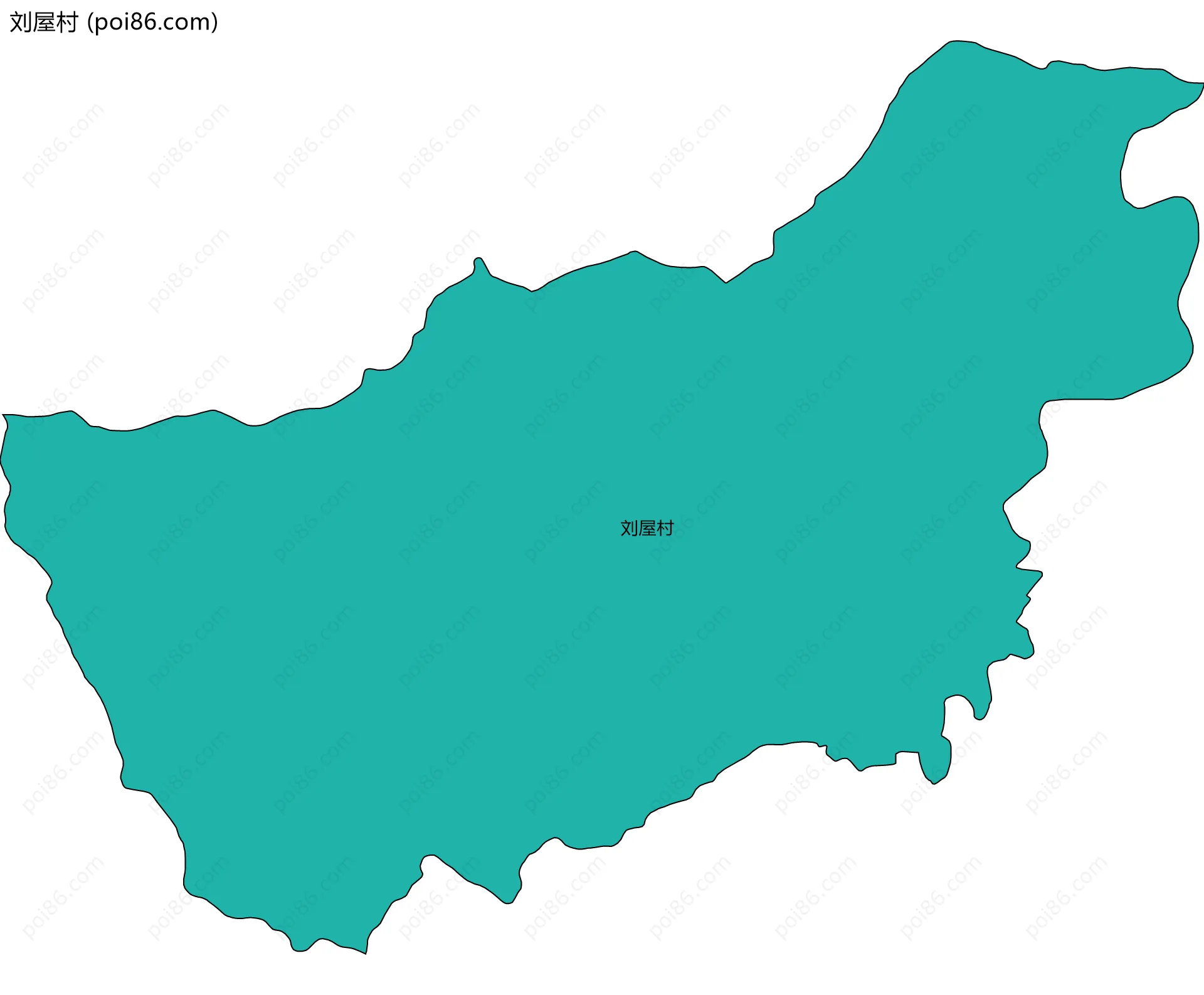 刘屋村边界地图