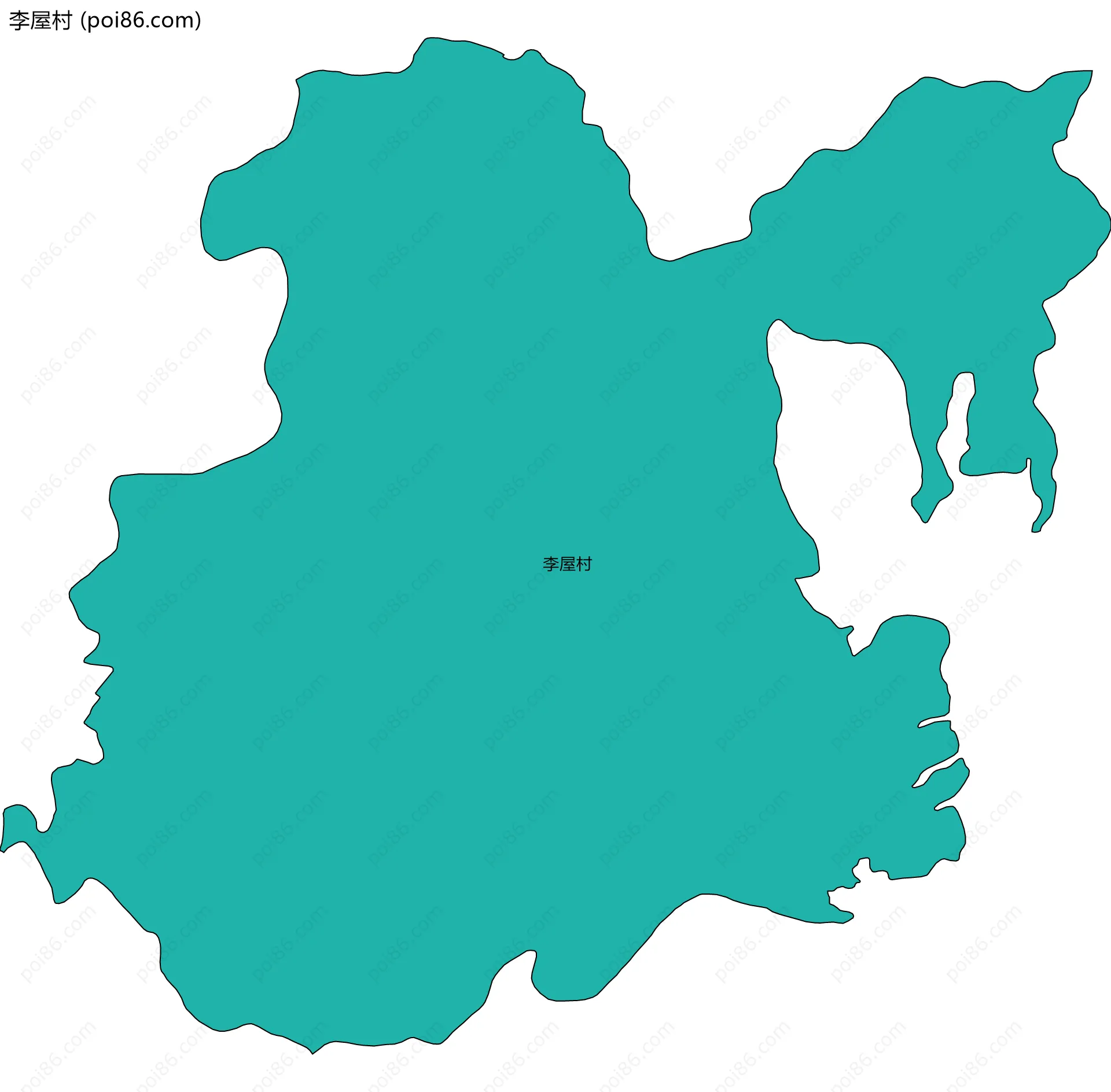 李屋村边界地图