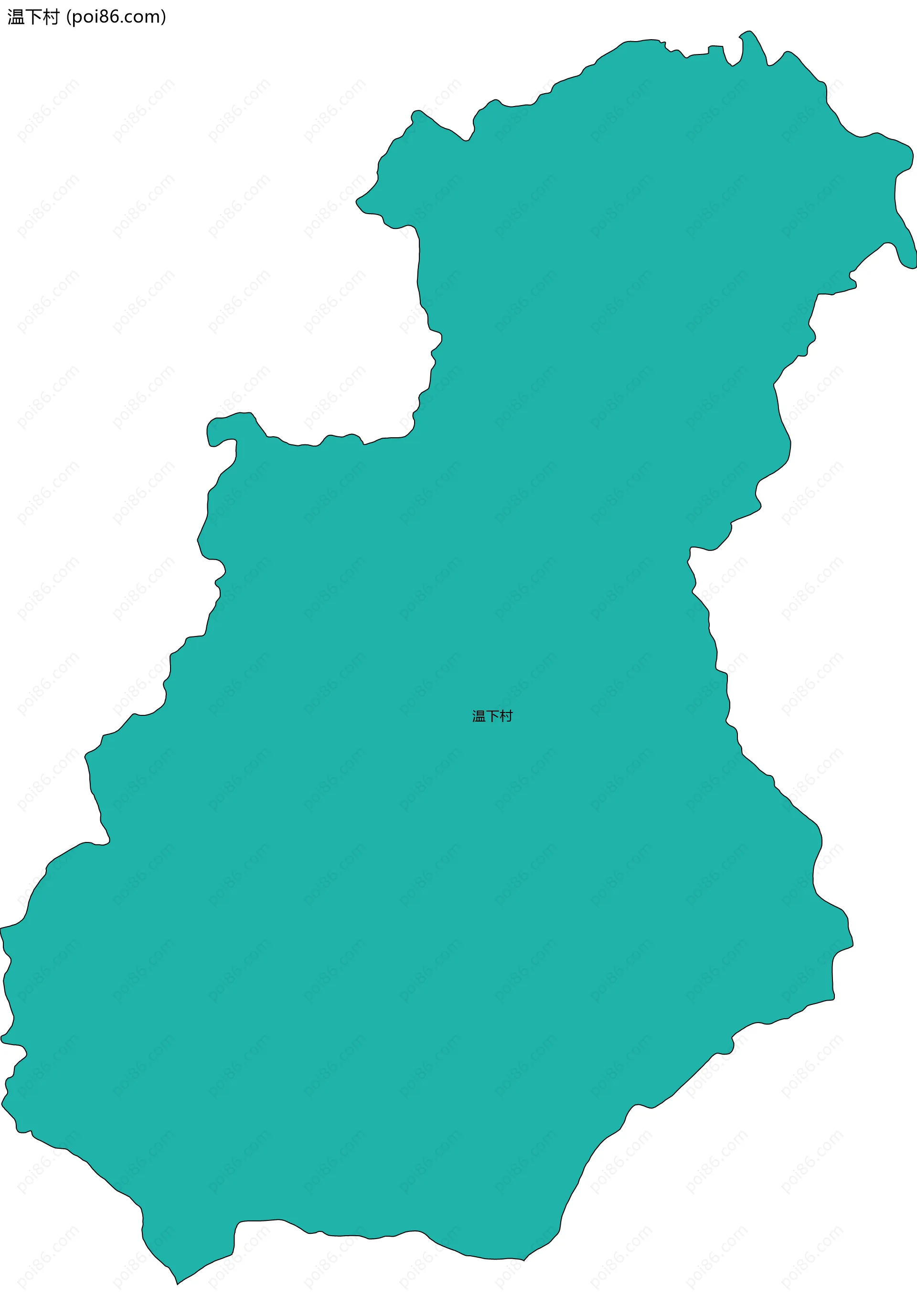 温下村边界地图