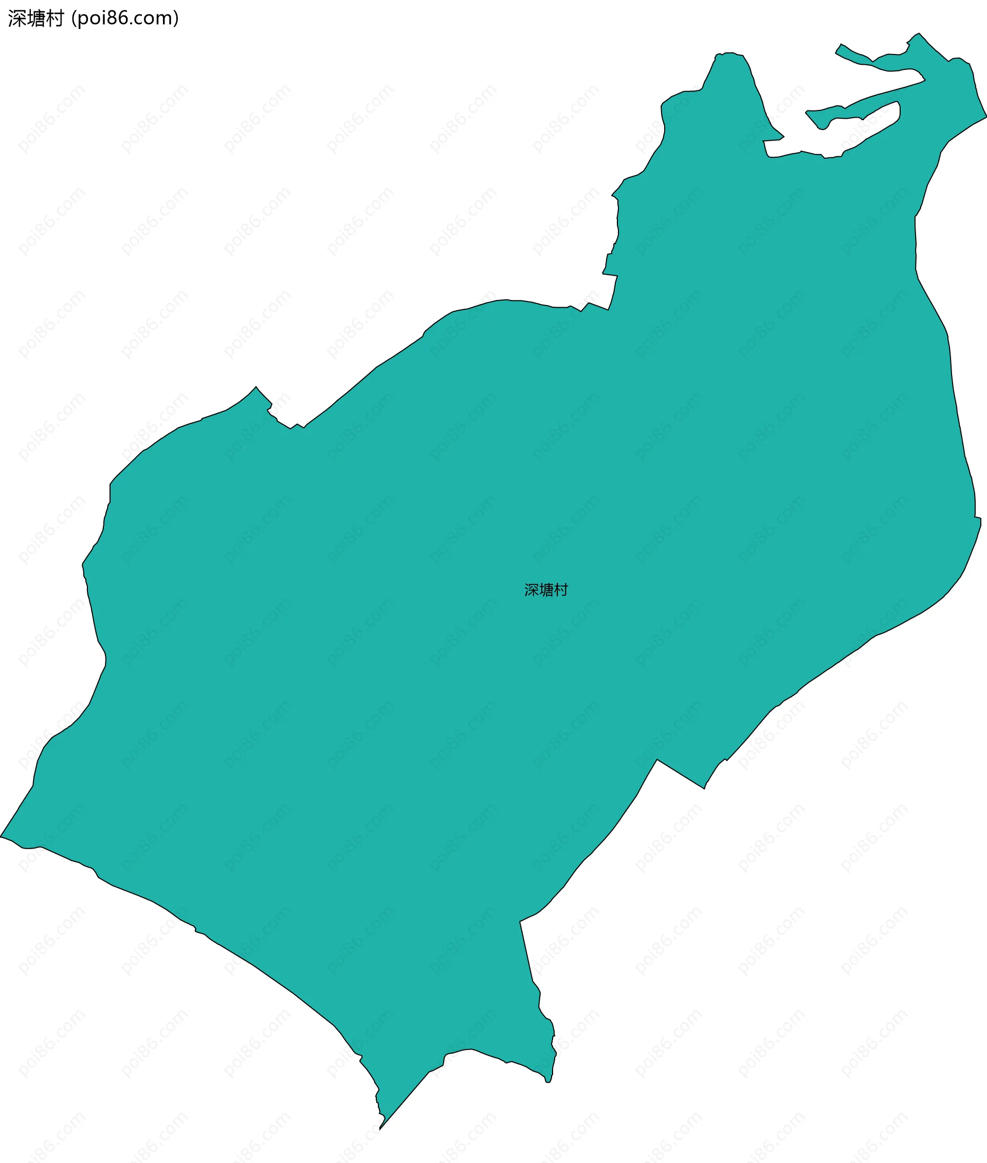 深塘村边界地图