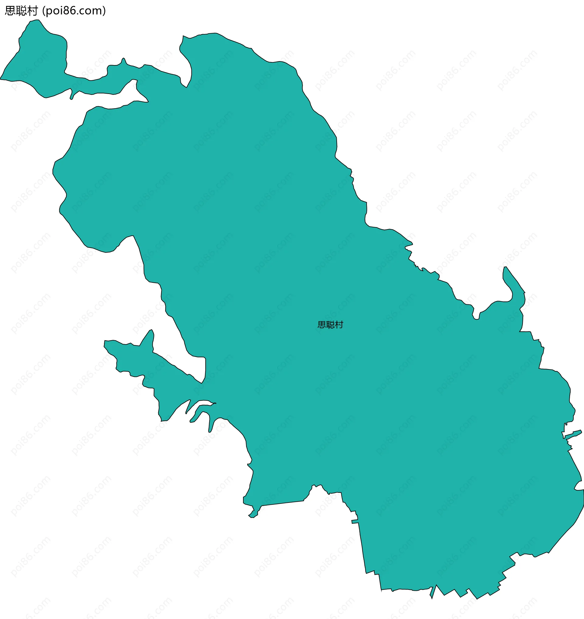 思聪村边界地图