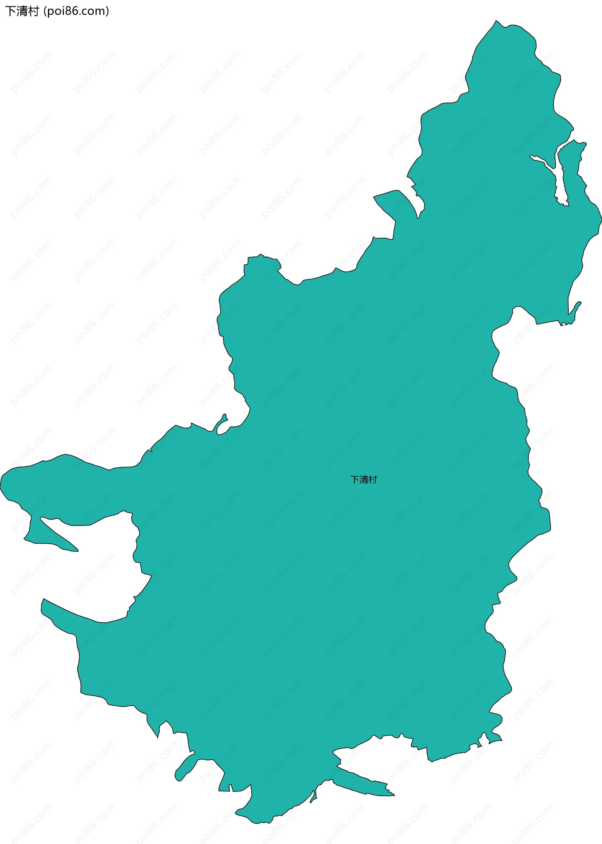 下清村边界地图