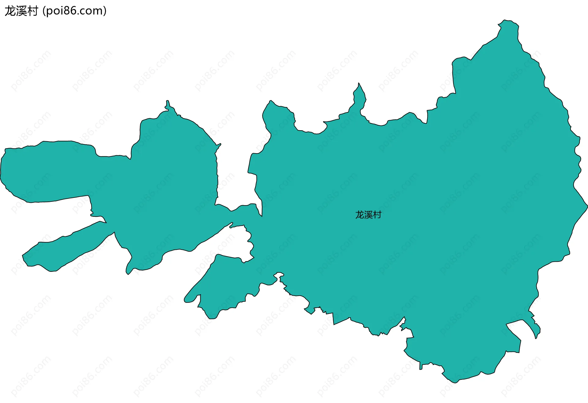 龙溪村边界地图