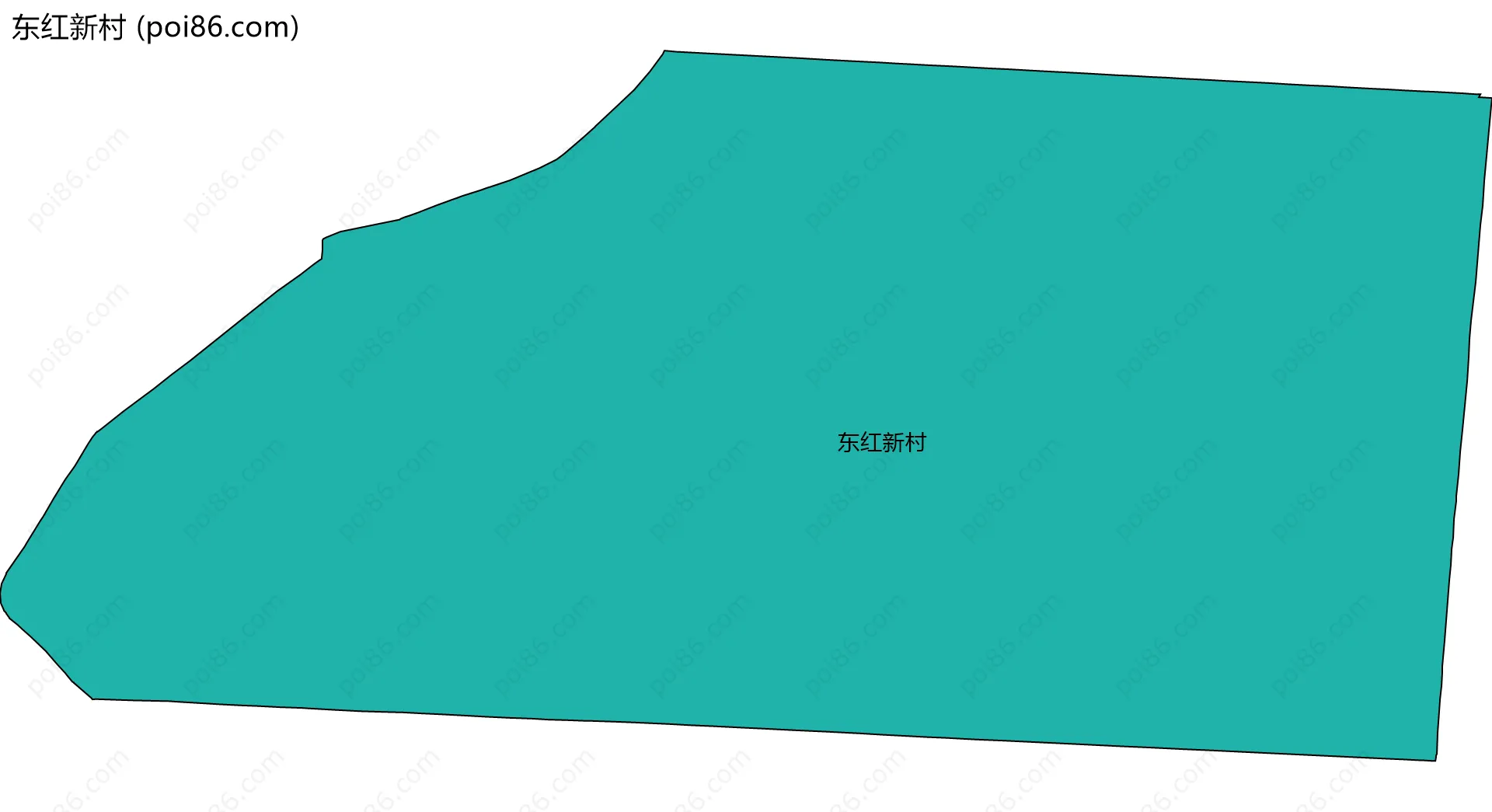 东红新村边界地图