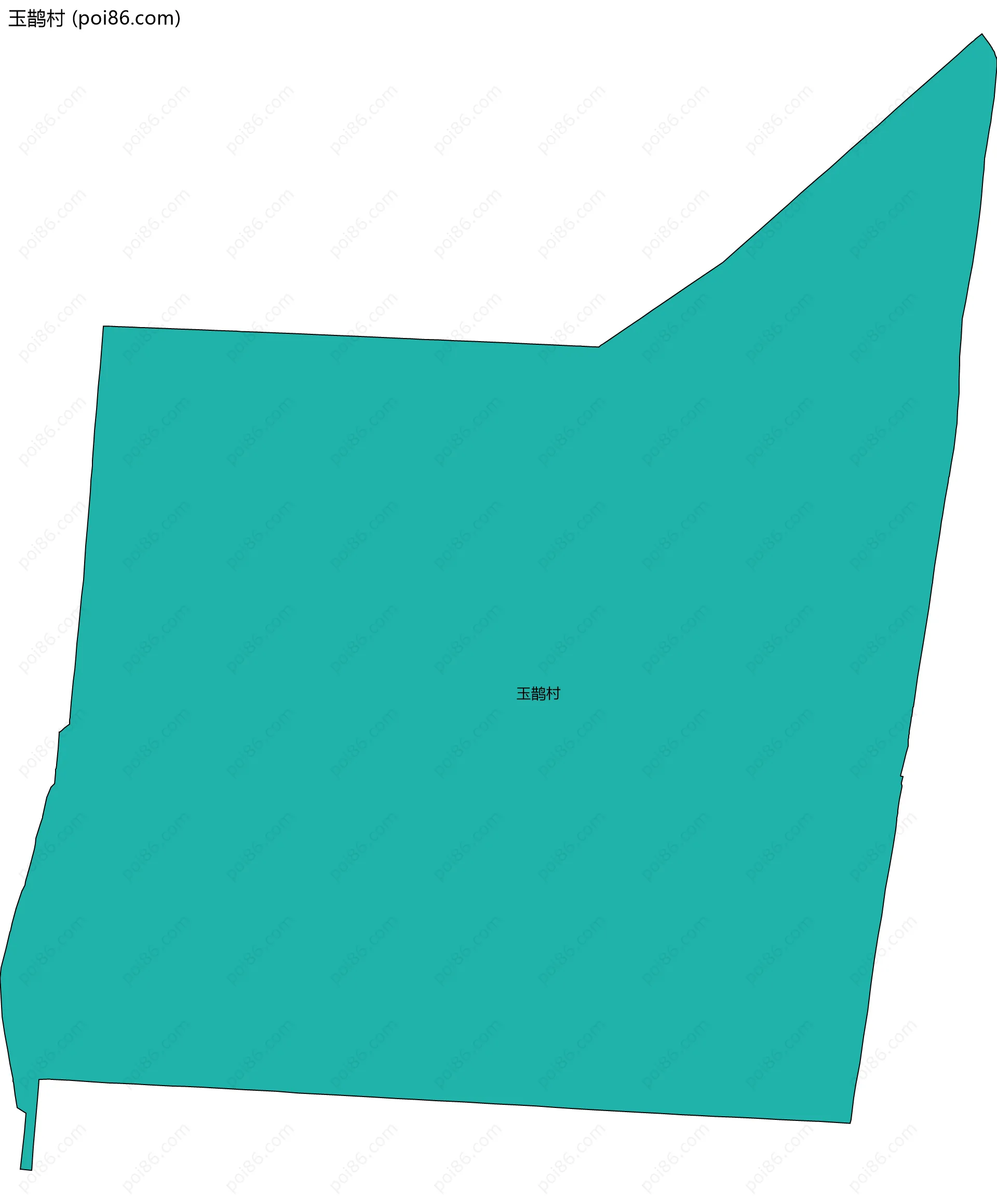 玉鹊村边界地图