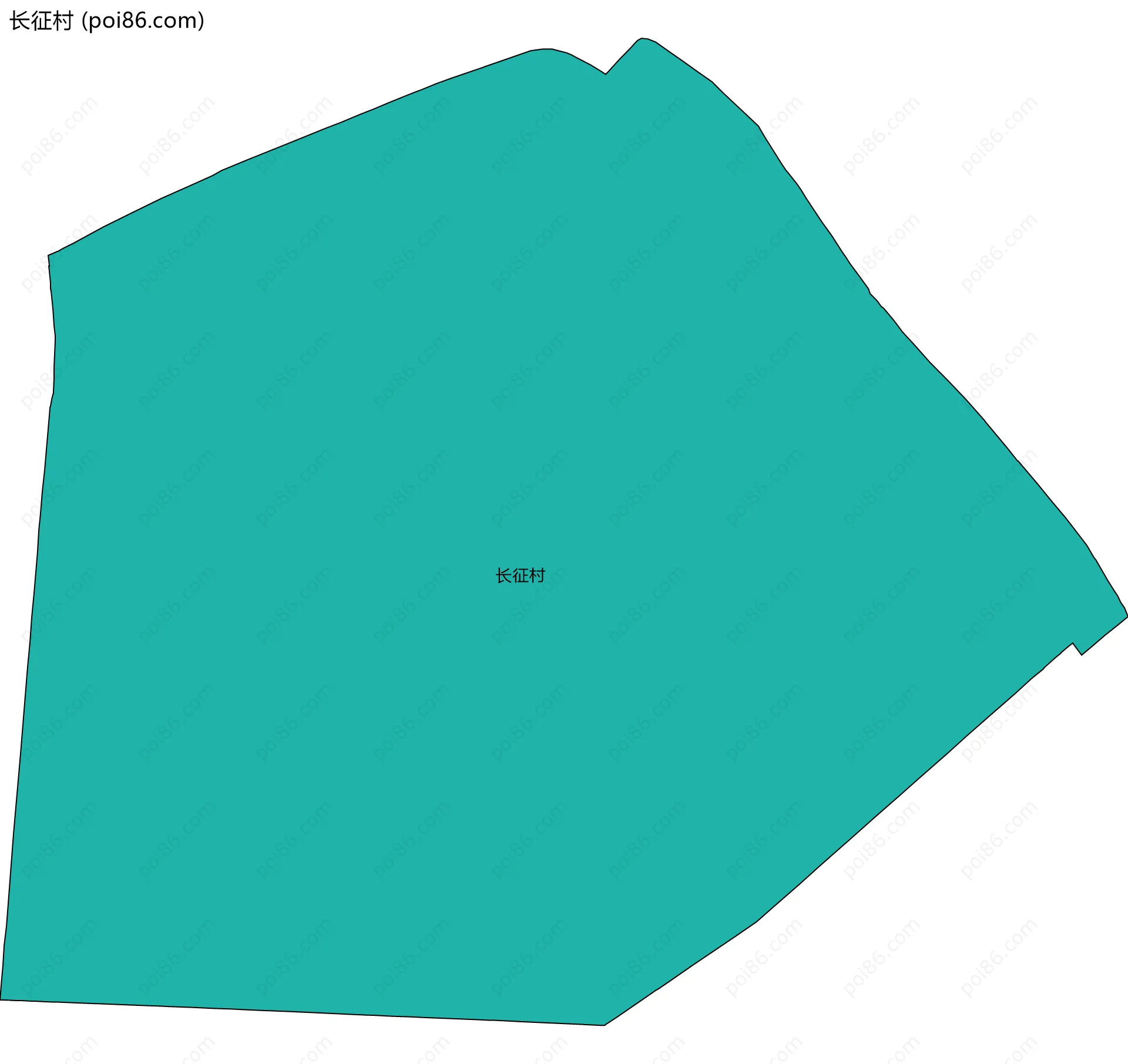 长征村边界地图