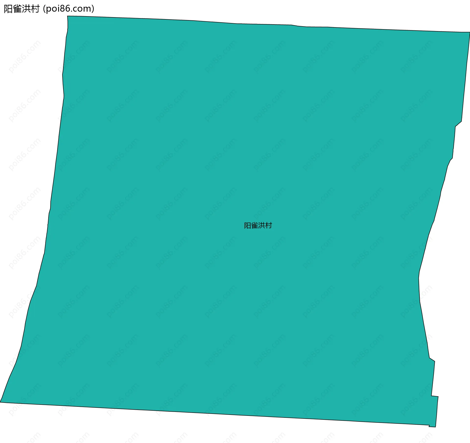 阳雀洪村边界地图