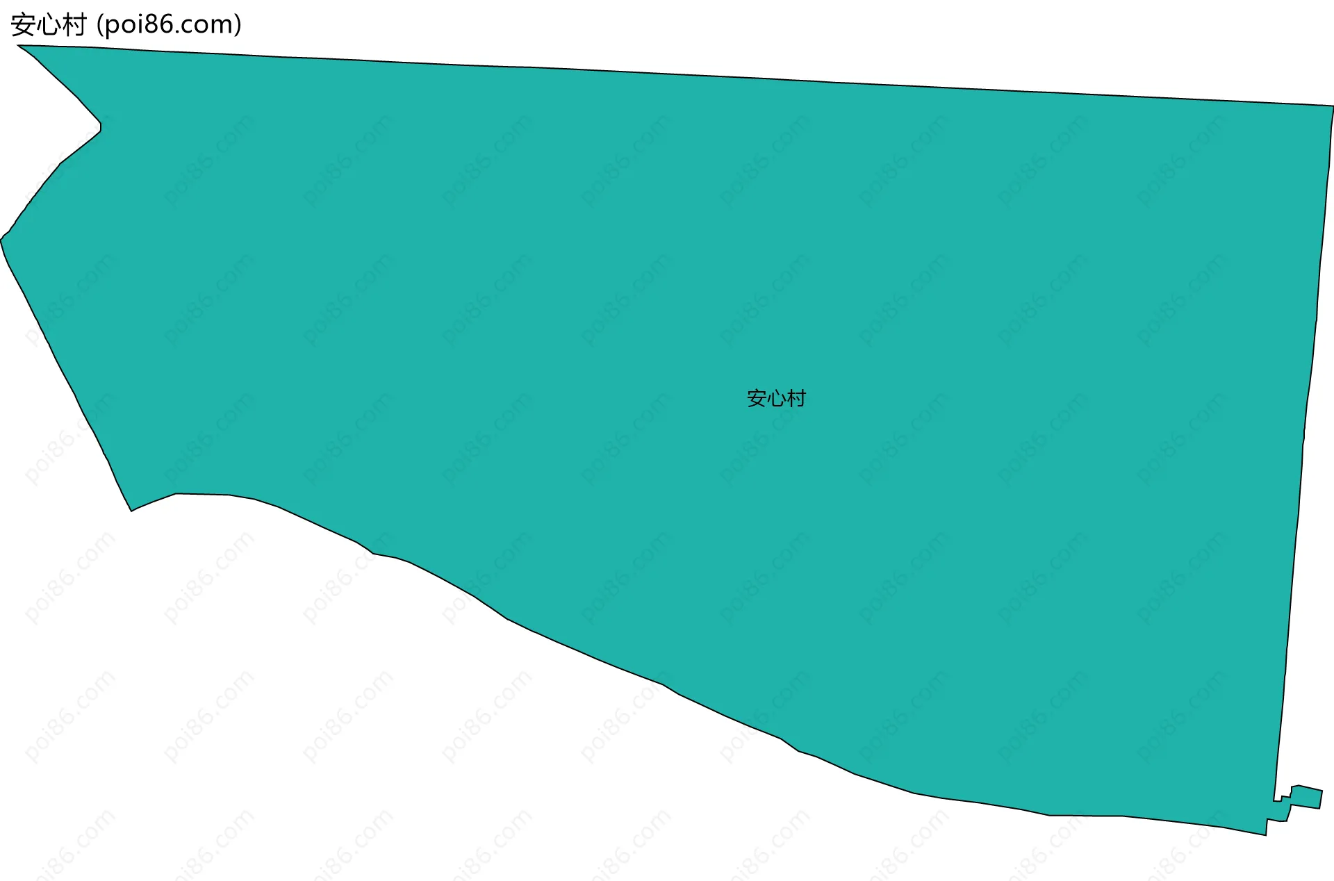 安心村边界地图