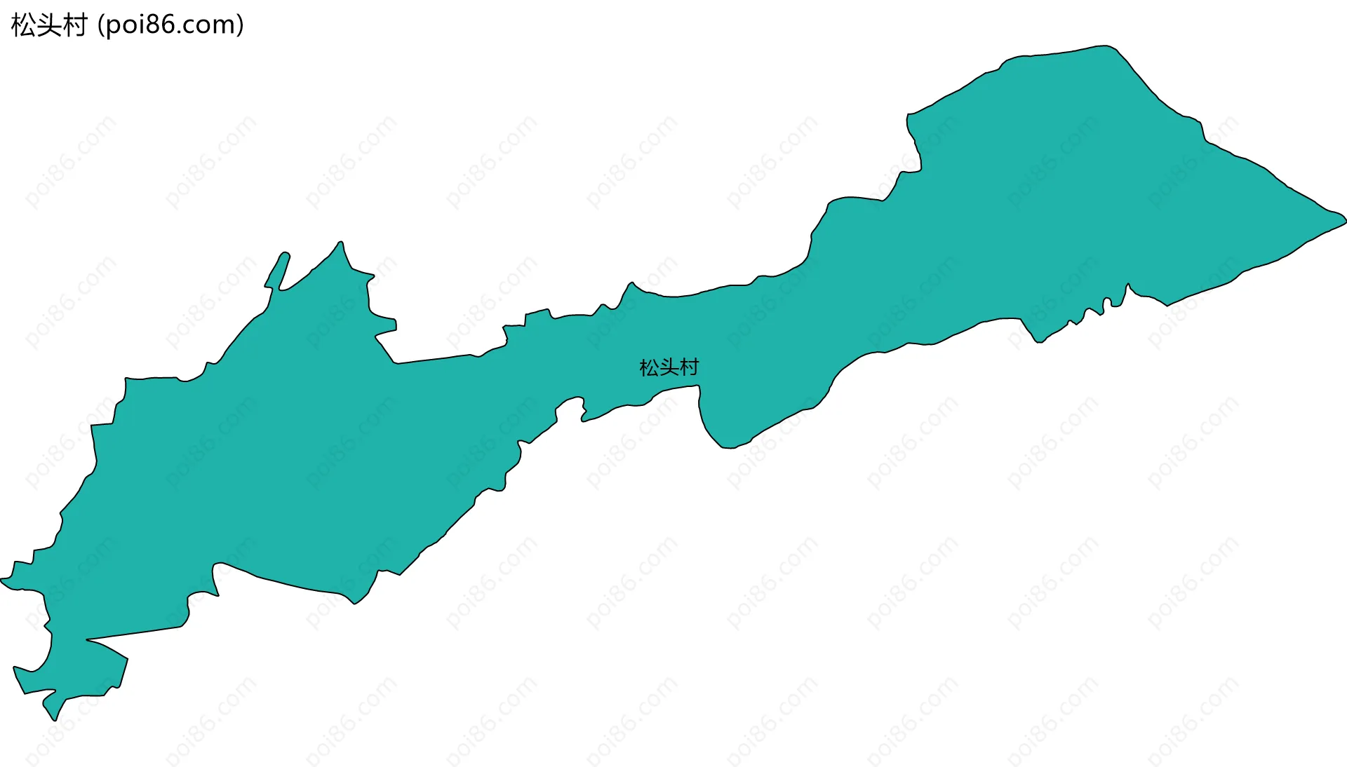 松头村边界地图