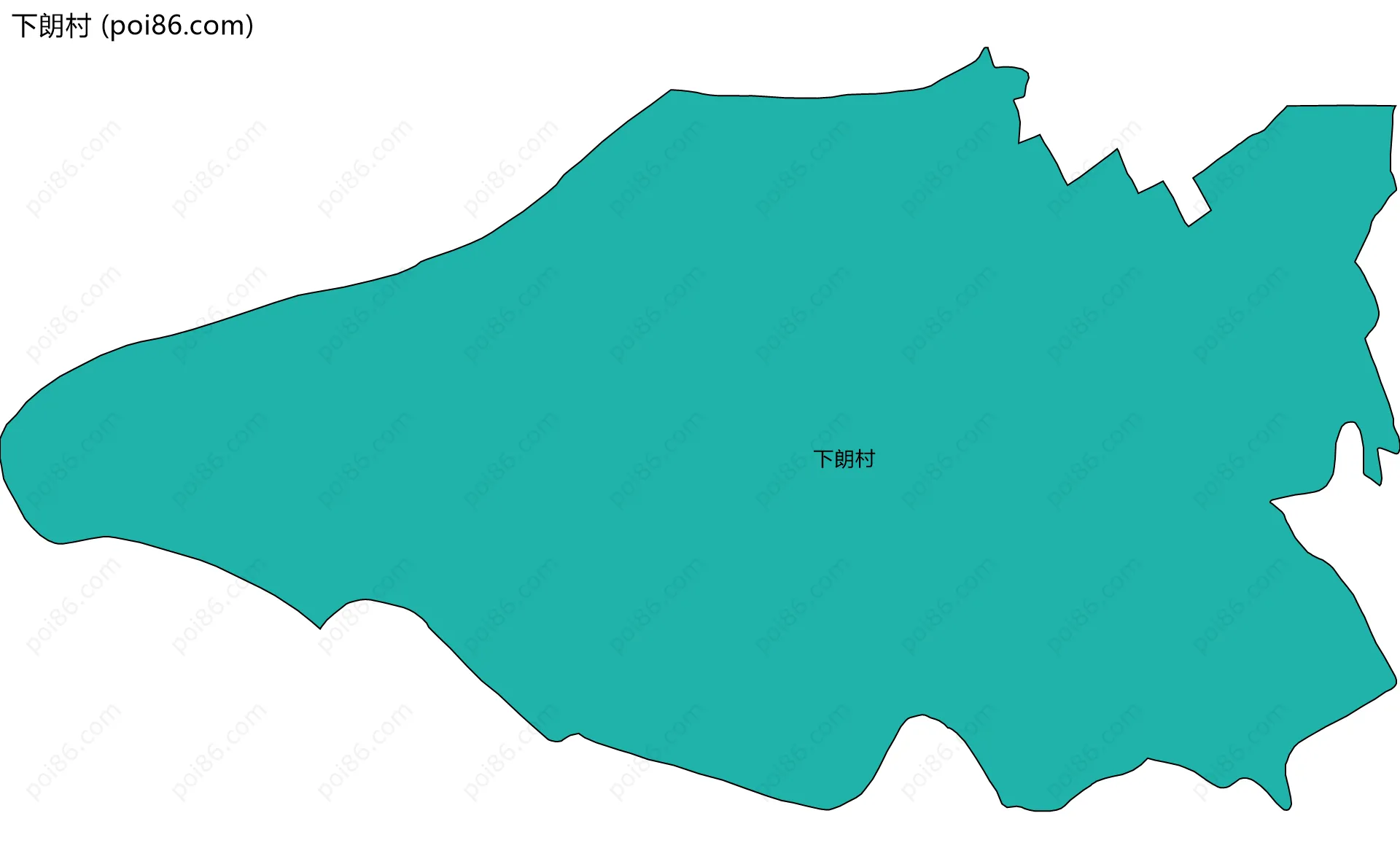 下朗村边界地图