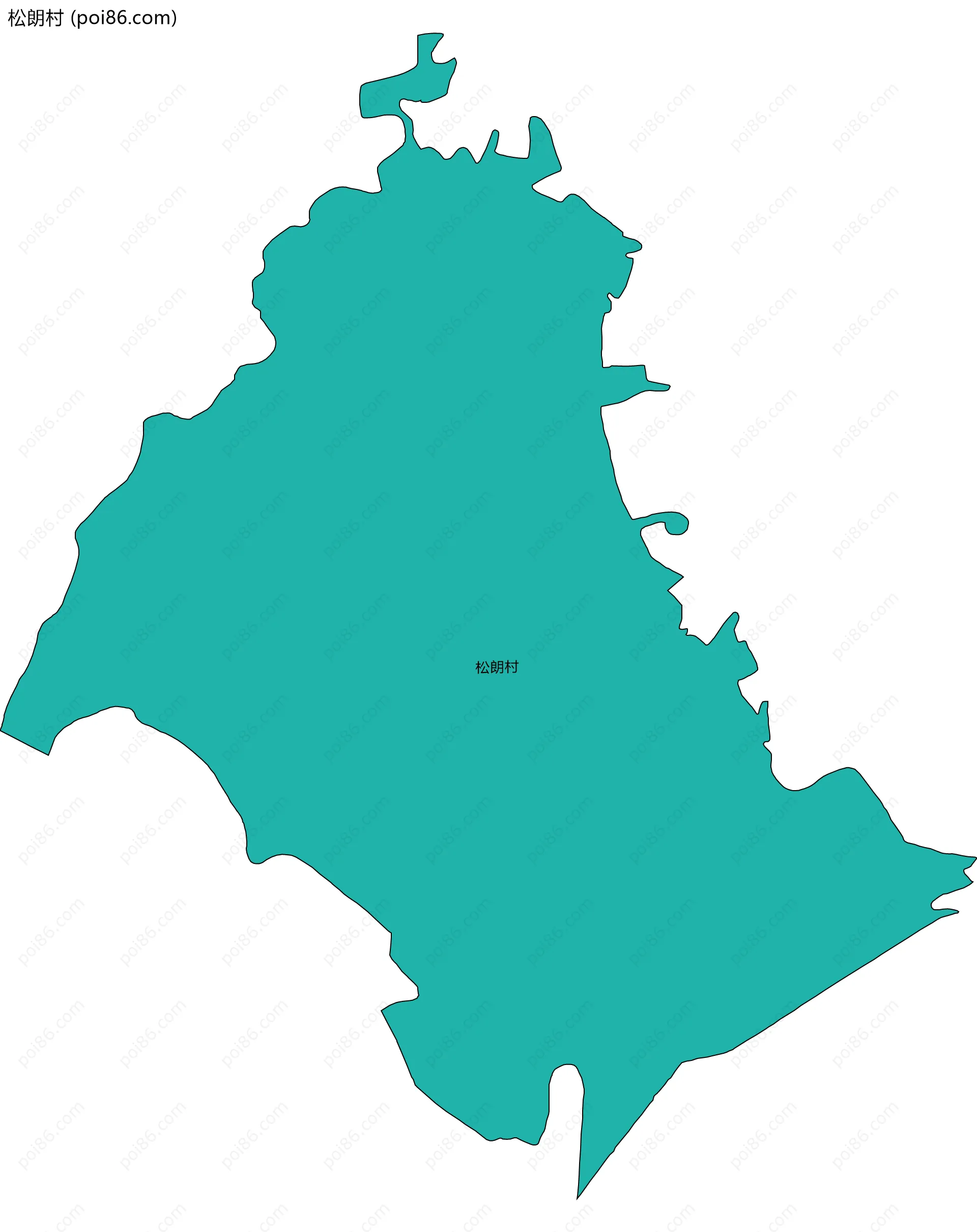 松朗村边界地图