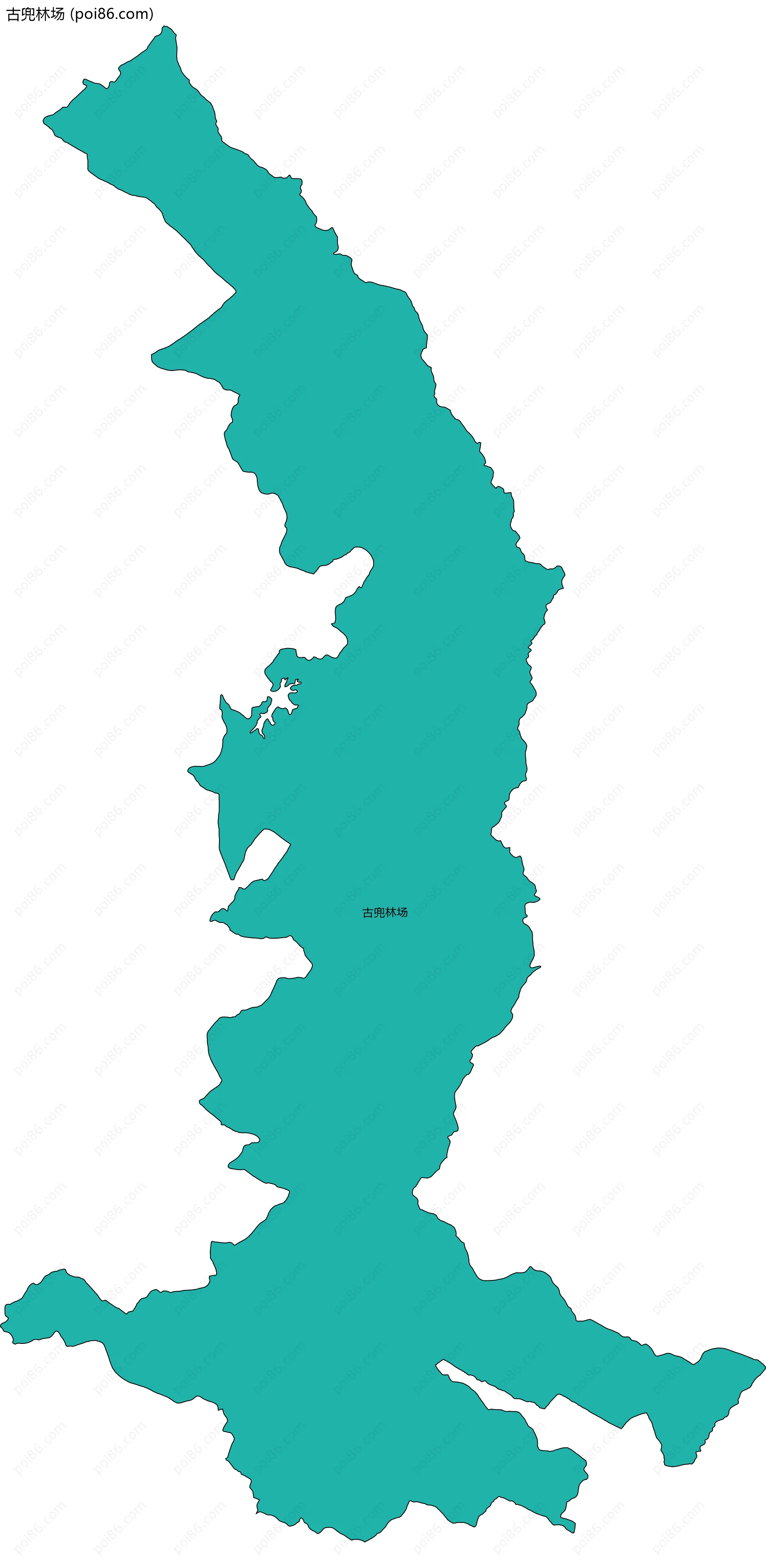 古兜林场边界地图