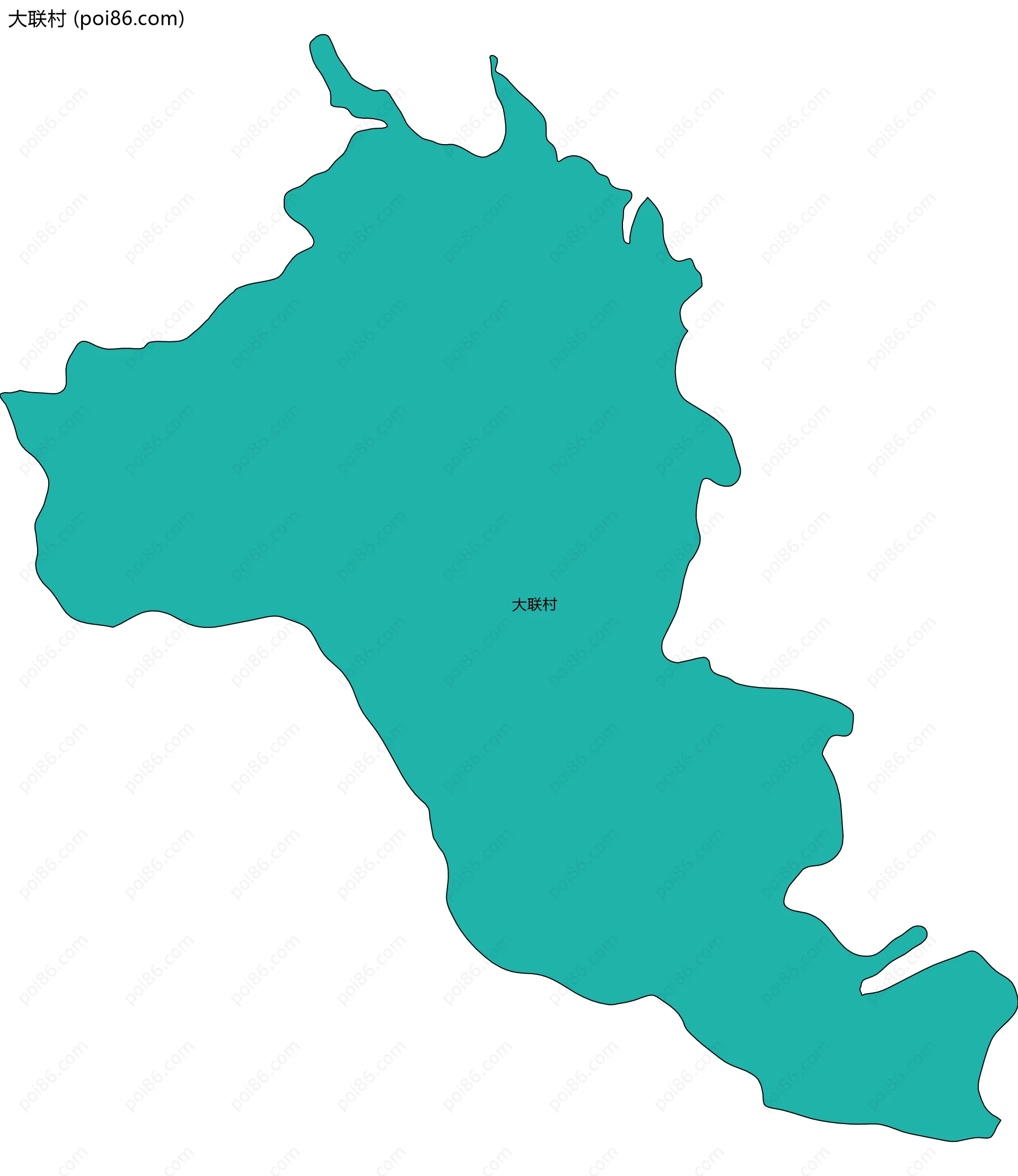 大联村边界地图