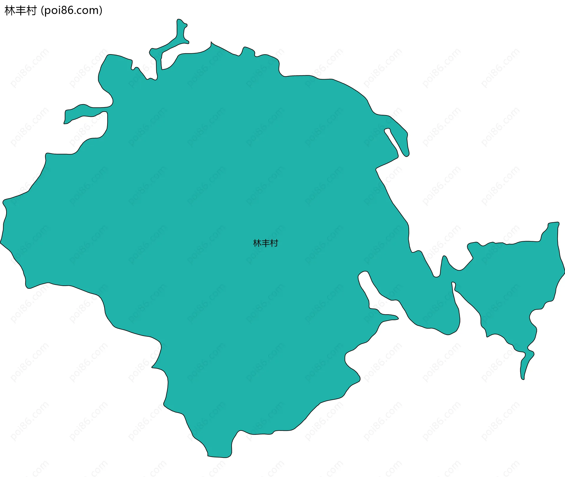 林丰村边界地图