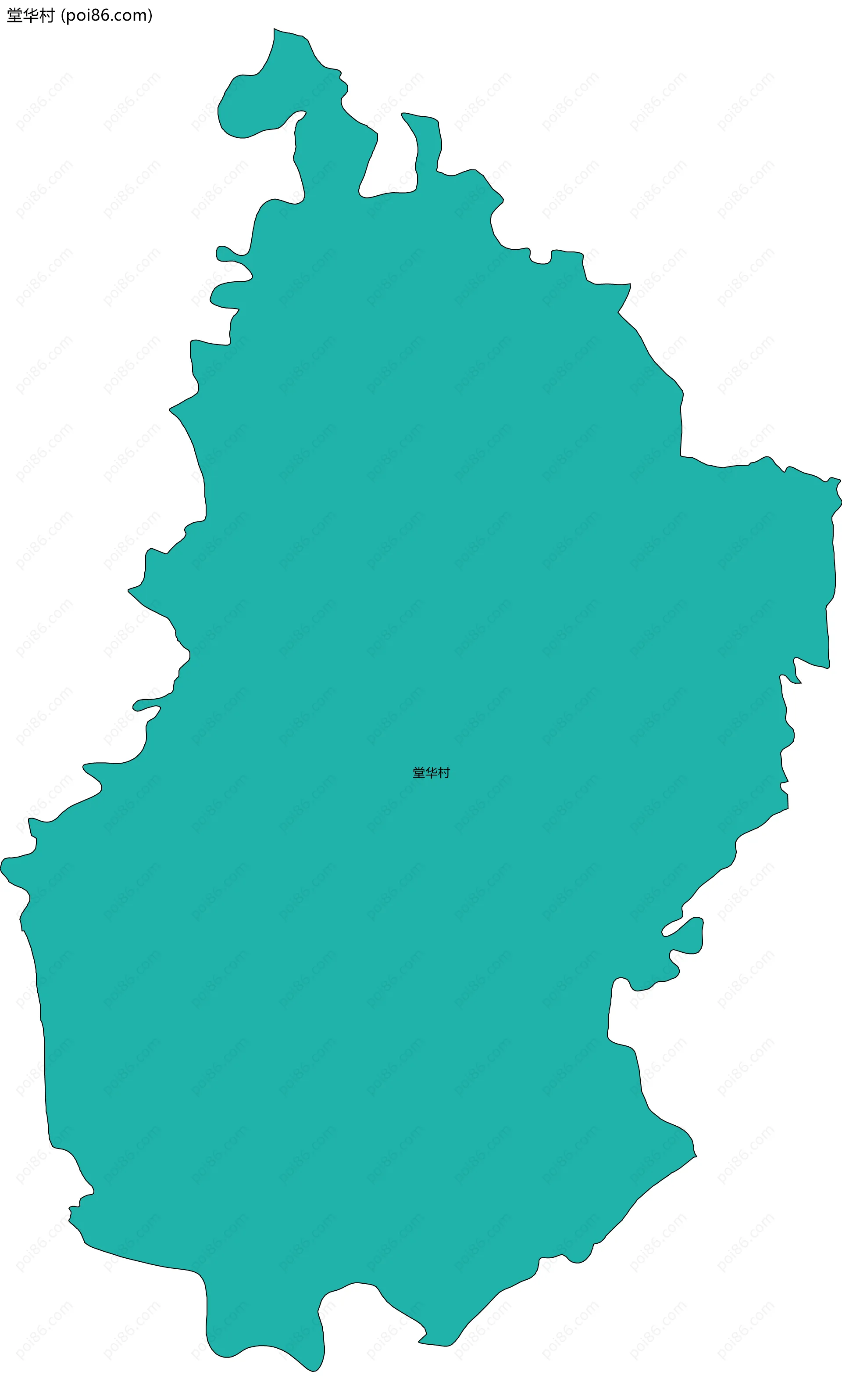 堂华村边界地图