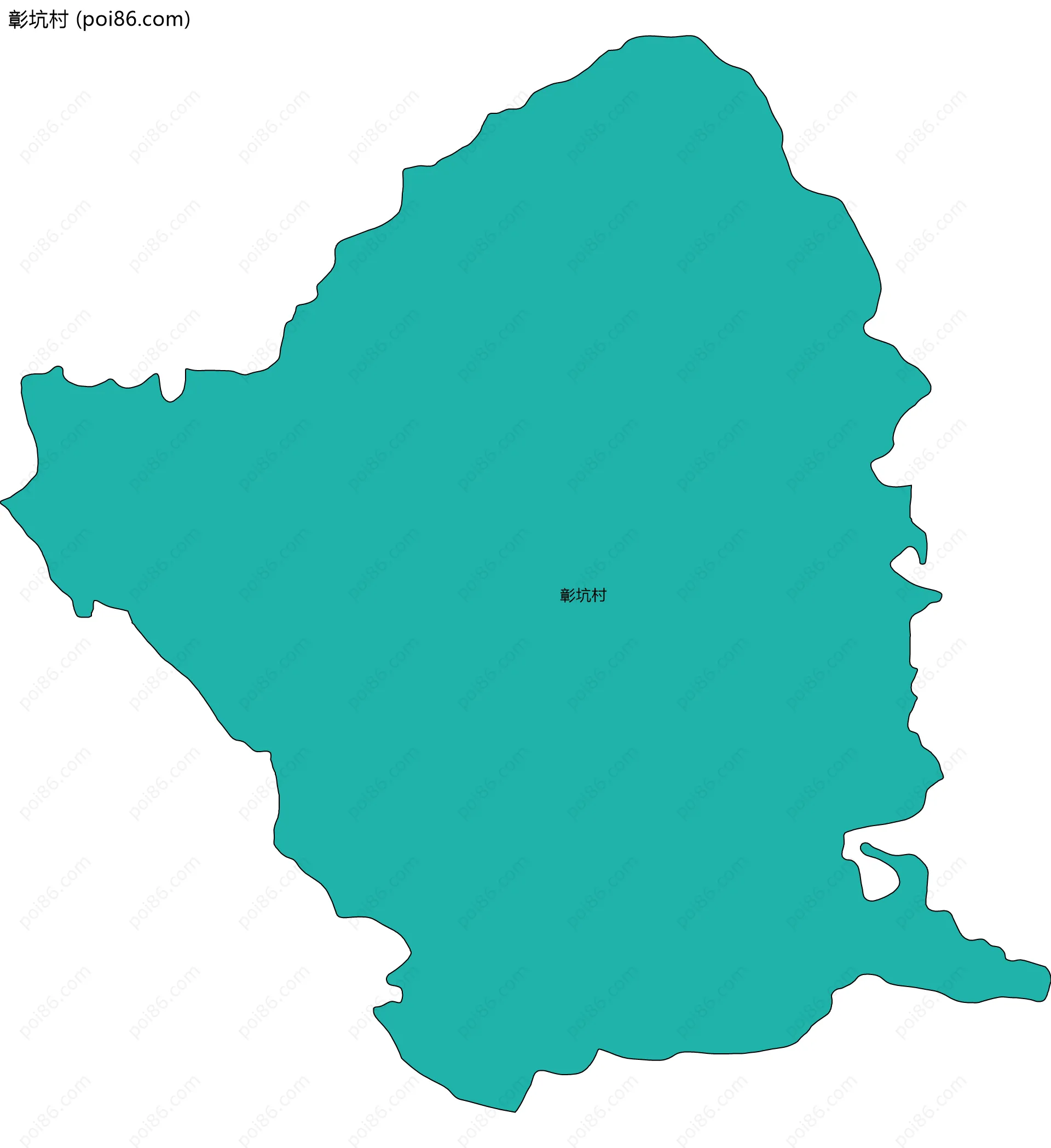 彰坑村边界地图