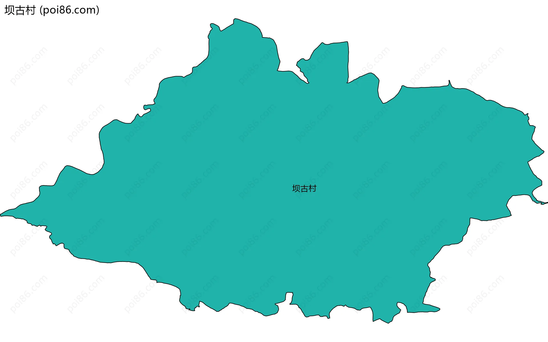 坝古村边界地图