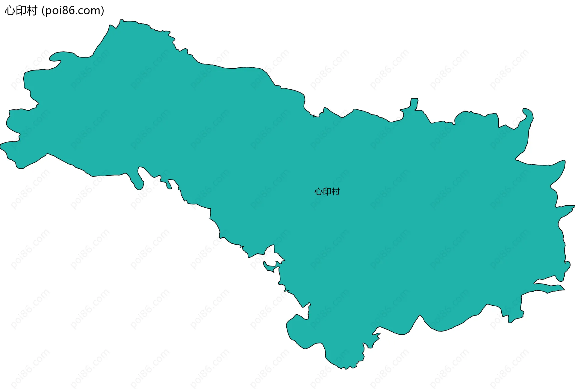 心印村边界地图