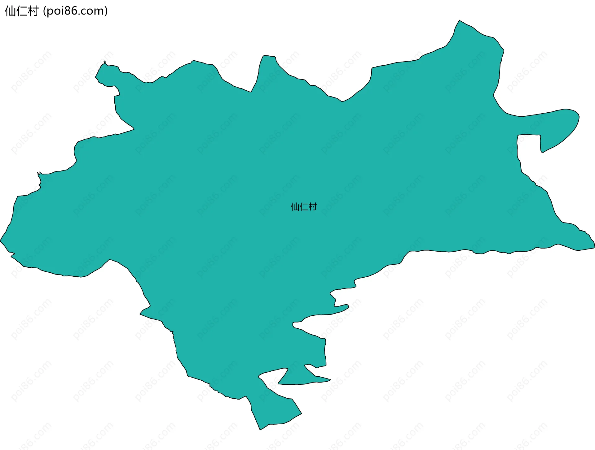 仙仁村边界地图