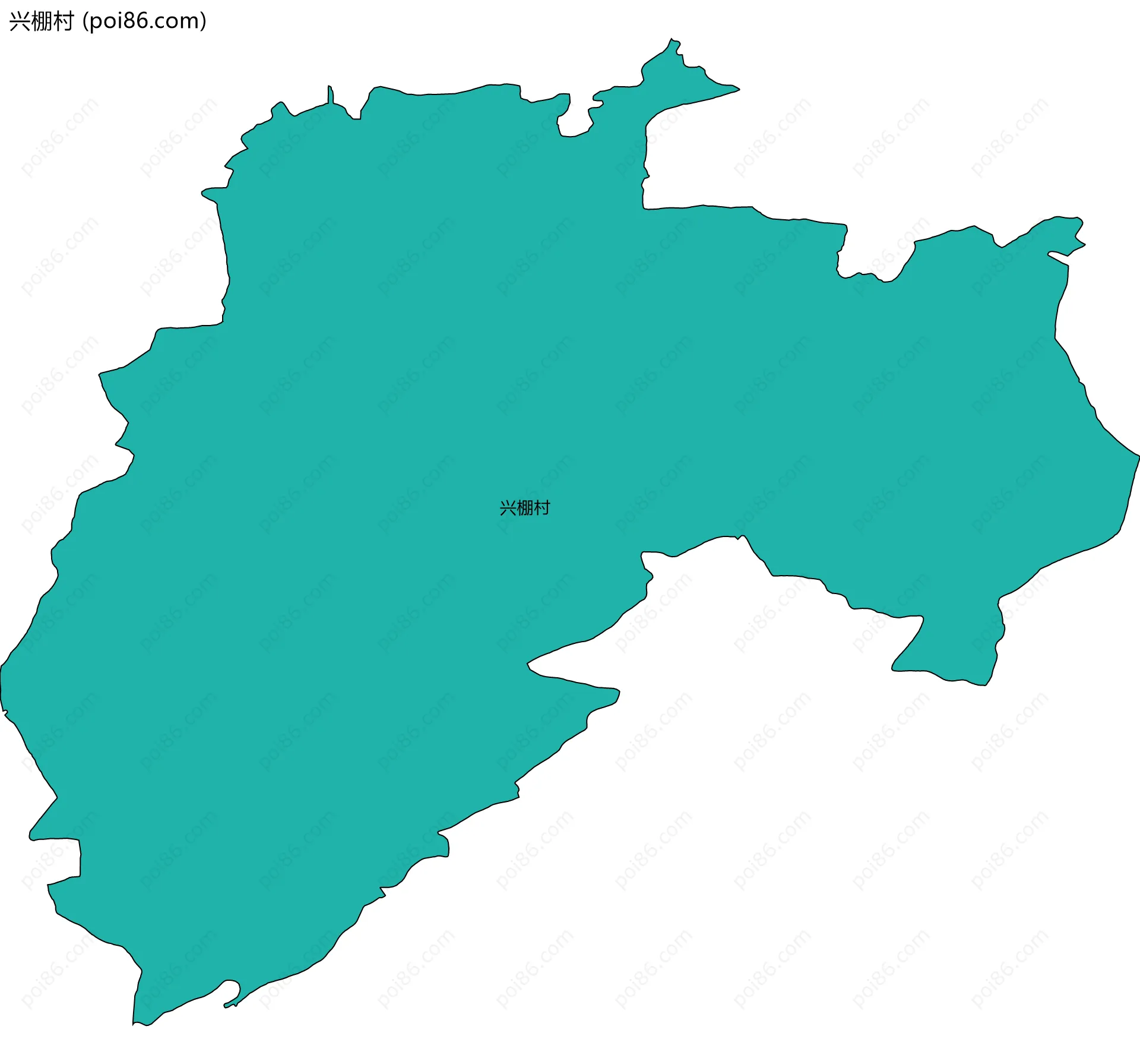 兴棚村边界地图