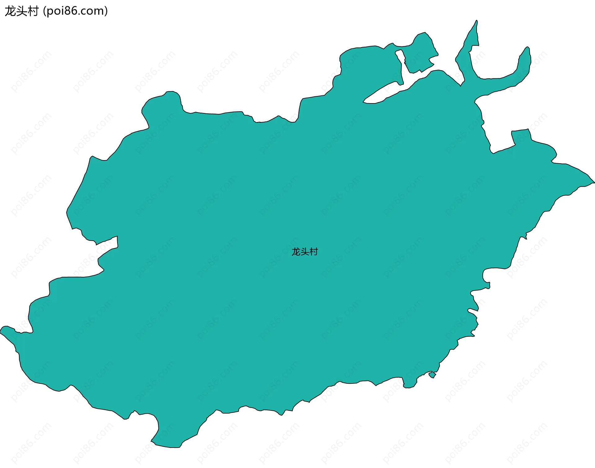 龙头村边界地图