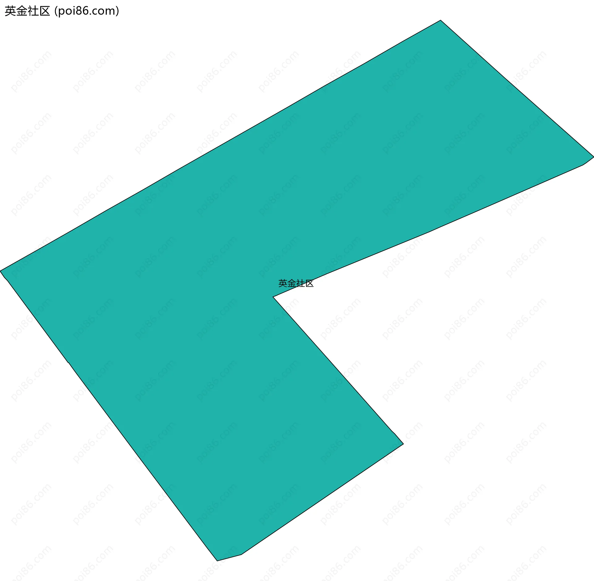 英金社区边界地图