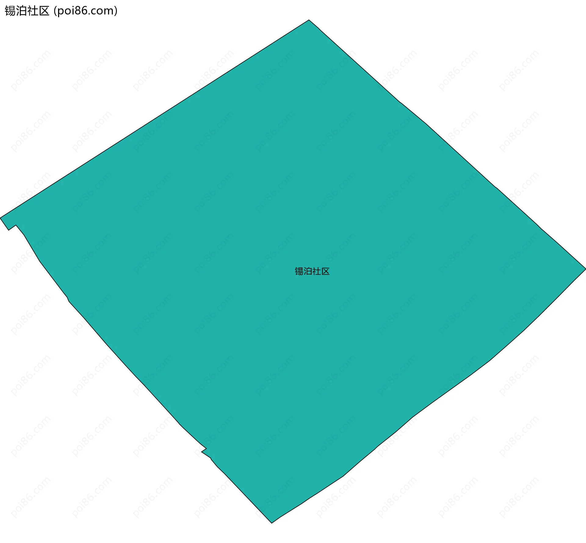 锡泊社区边界地图