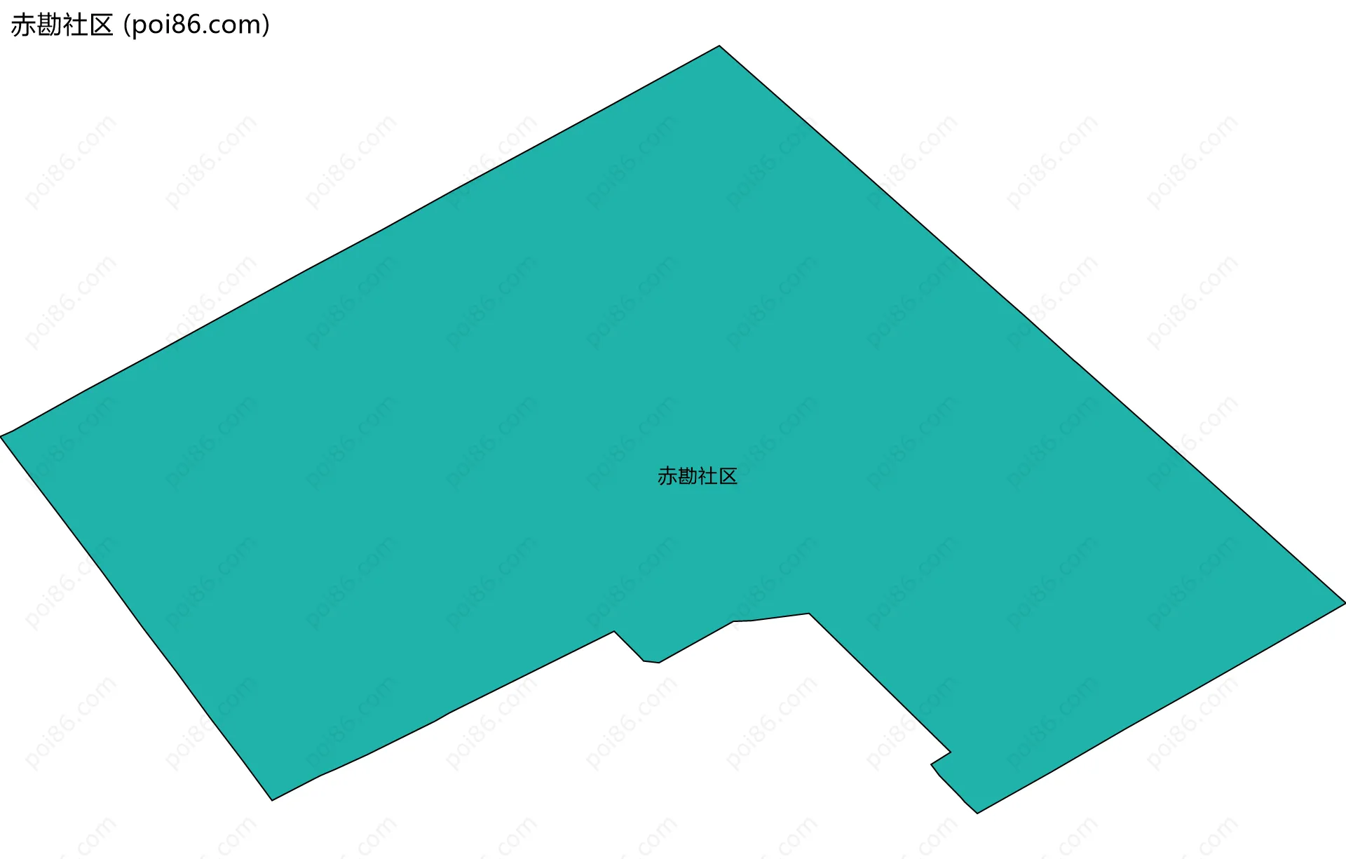 赤勘社区边界地图