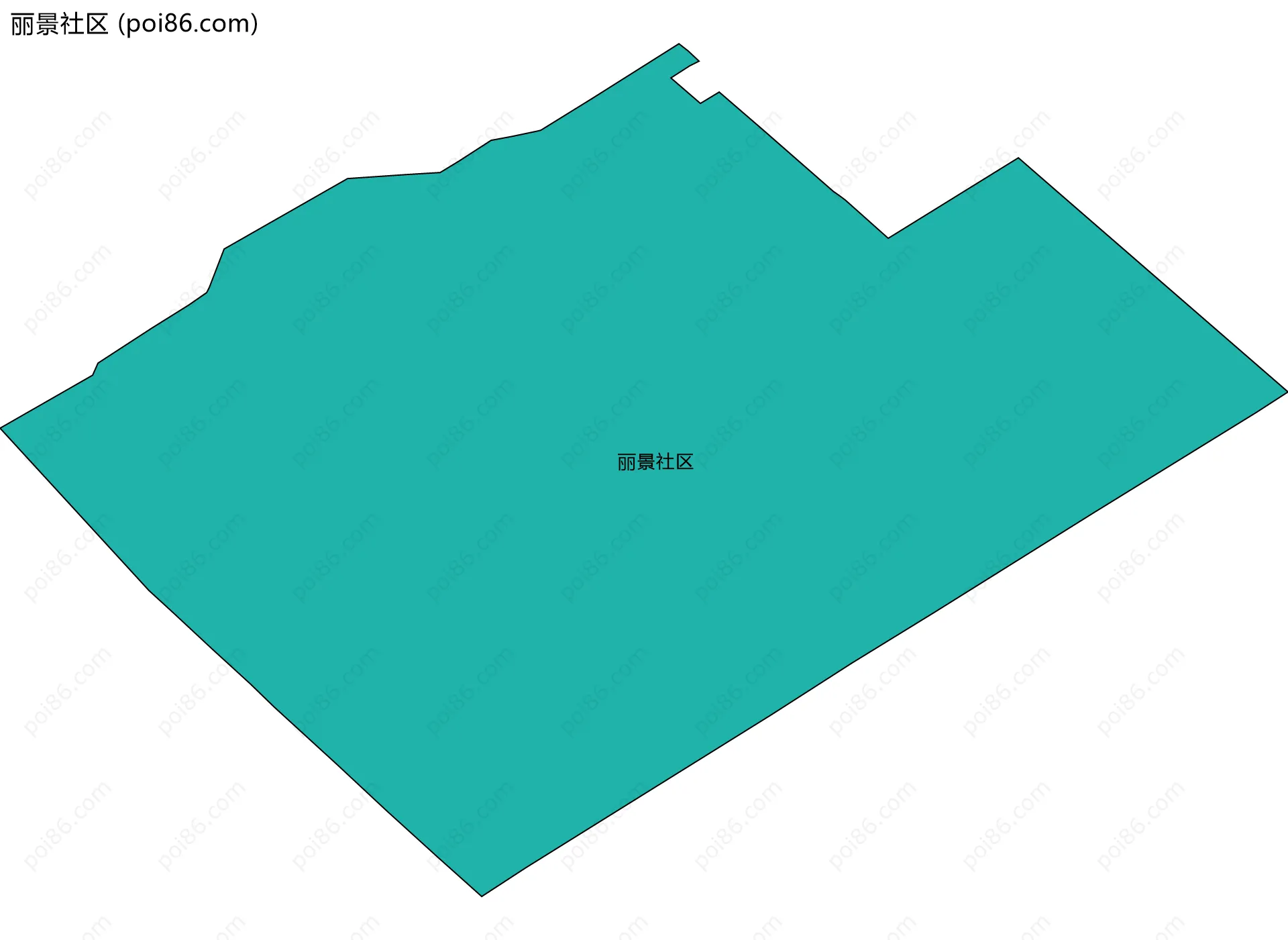 丽景社区边界地图