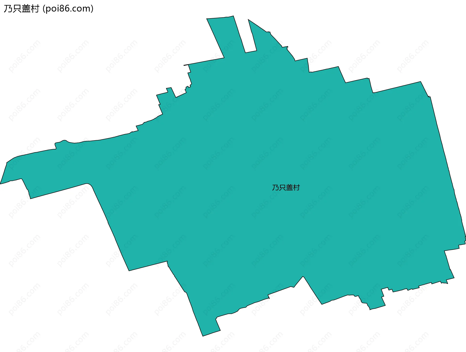 乃只盖村边界地图